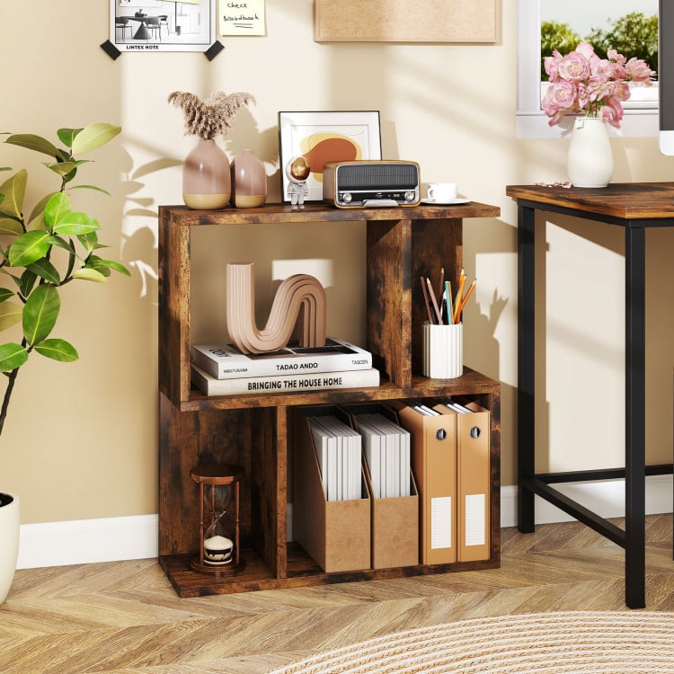 3-Piece Space-Saving Living Room with Teddy Sofa Display Bookshelf & Foldable Murphy Bed-Folding Beds-DECOROLALA