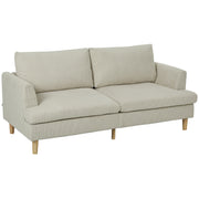 3 Seater Sofa 74" Corduroy - Beige-DECOROLALA