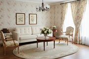 3 Seater Velvet Sofa - Modern Tufted Couch, Cream White-Sofas-DECOROLALA