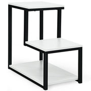 3-Tier Sofa Side Table Night Stand-White-End & Side Tables-DECOROLALA