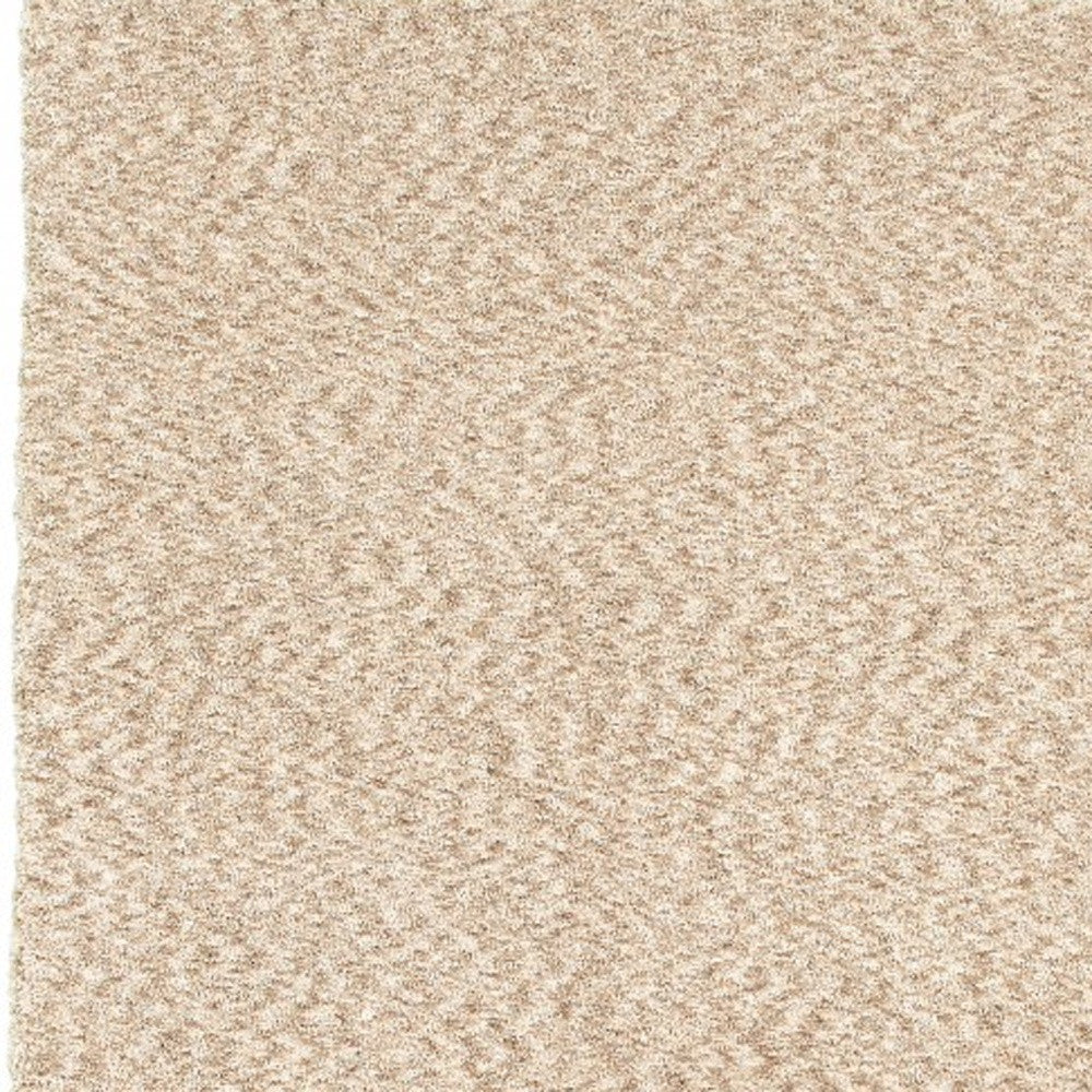 3' X 5' Beige Shag Hand Tufted Area Rug-Area Rugs-DECOROLALA