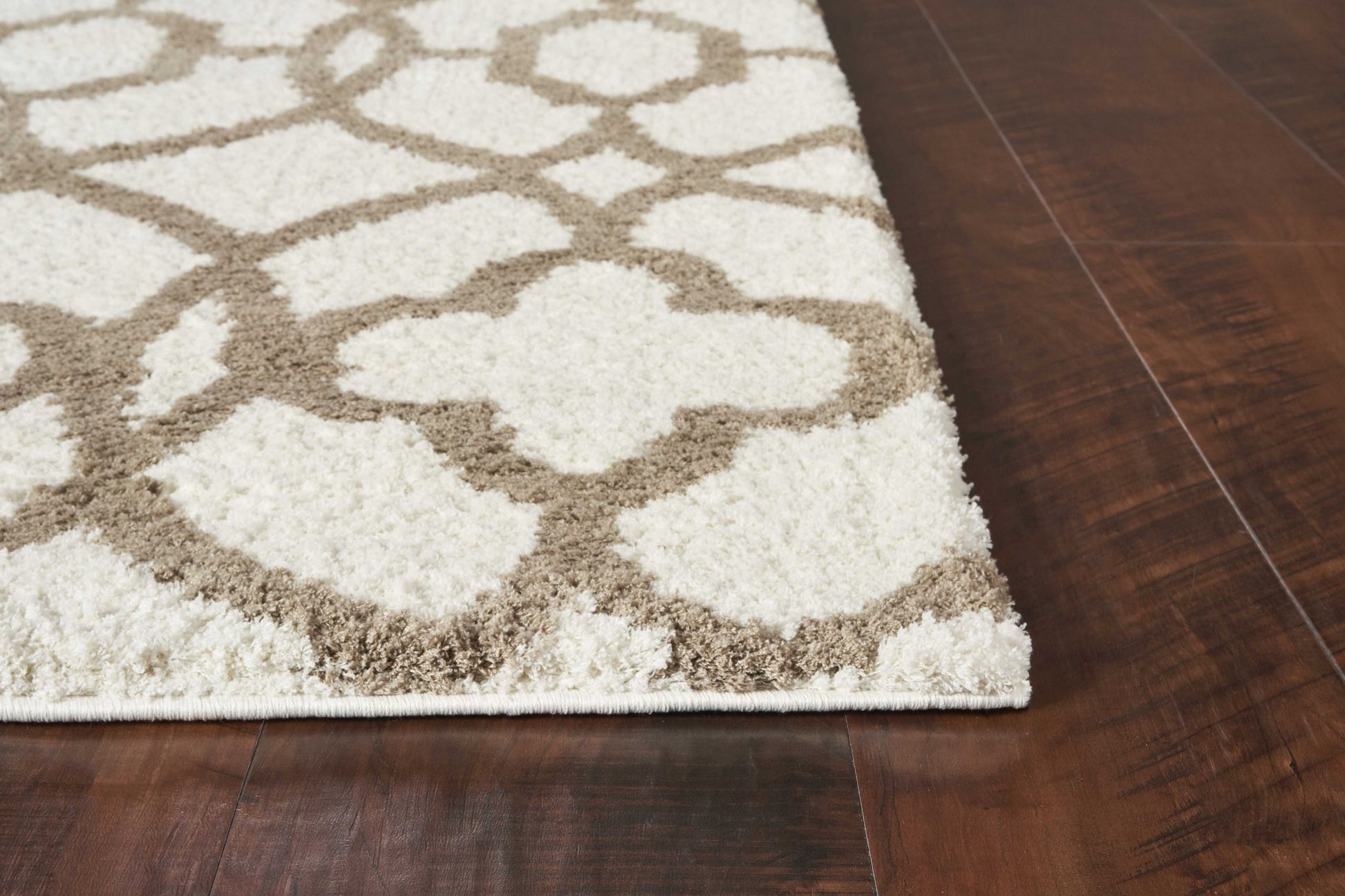 3' X 5' Beige and Ivory Area Rug-Area Rugs-DECOROLALA