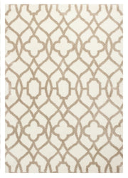 3' X 5' Beige and Ivory Area Rug-Area Rugs-DECOROLALA