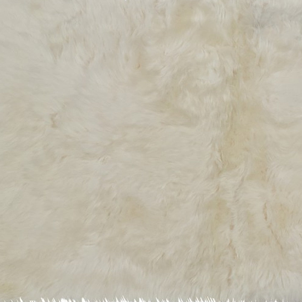 3' X 5' Golden Natural Sheepskin Area Rug-Area Rugs-DECOROLALA