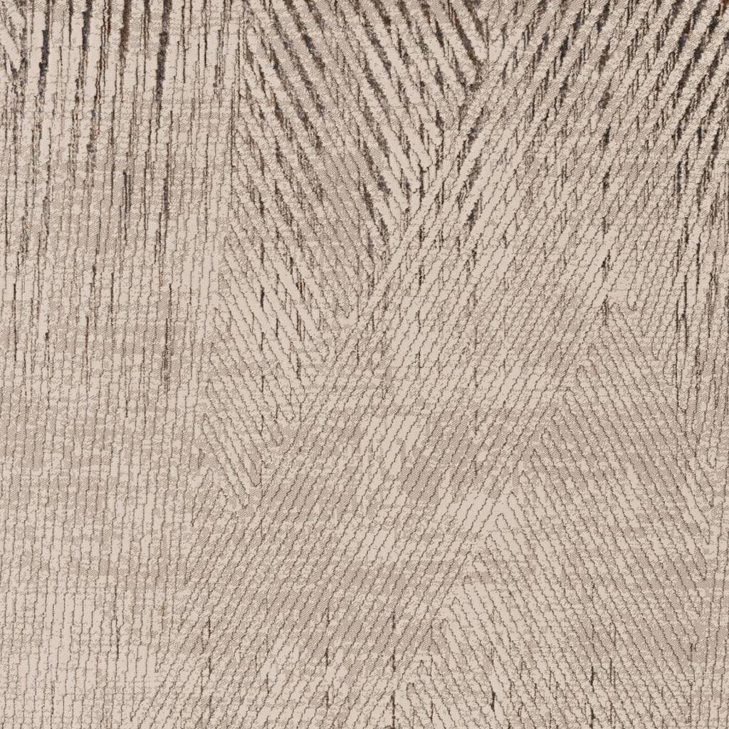 3' X 5' Gray And Ivory Geometric Area Rug-Area Rugs-DECOROLALA