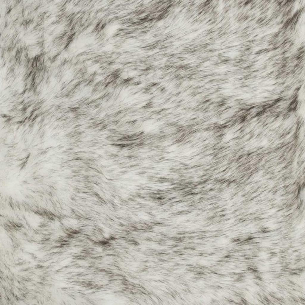 3' X 5' Gray Faux Fur Area Rug-Area Rugs-DECOROLALA