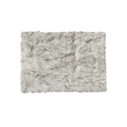 3' X 5' Gray Faux Fur Area Rug-Area Rugs-DECOROLALA