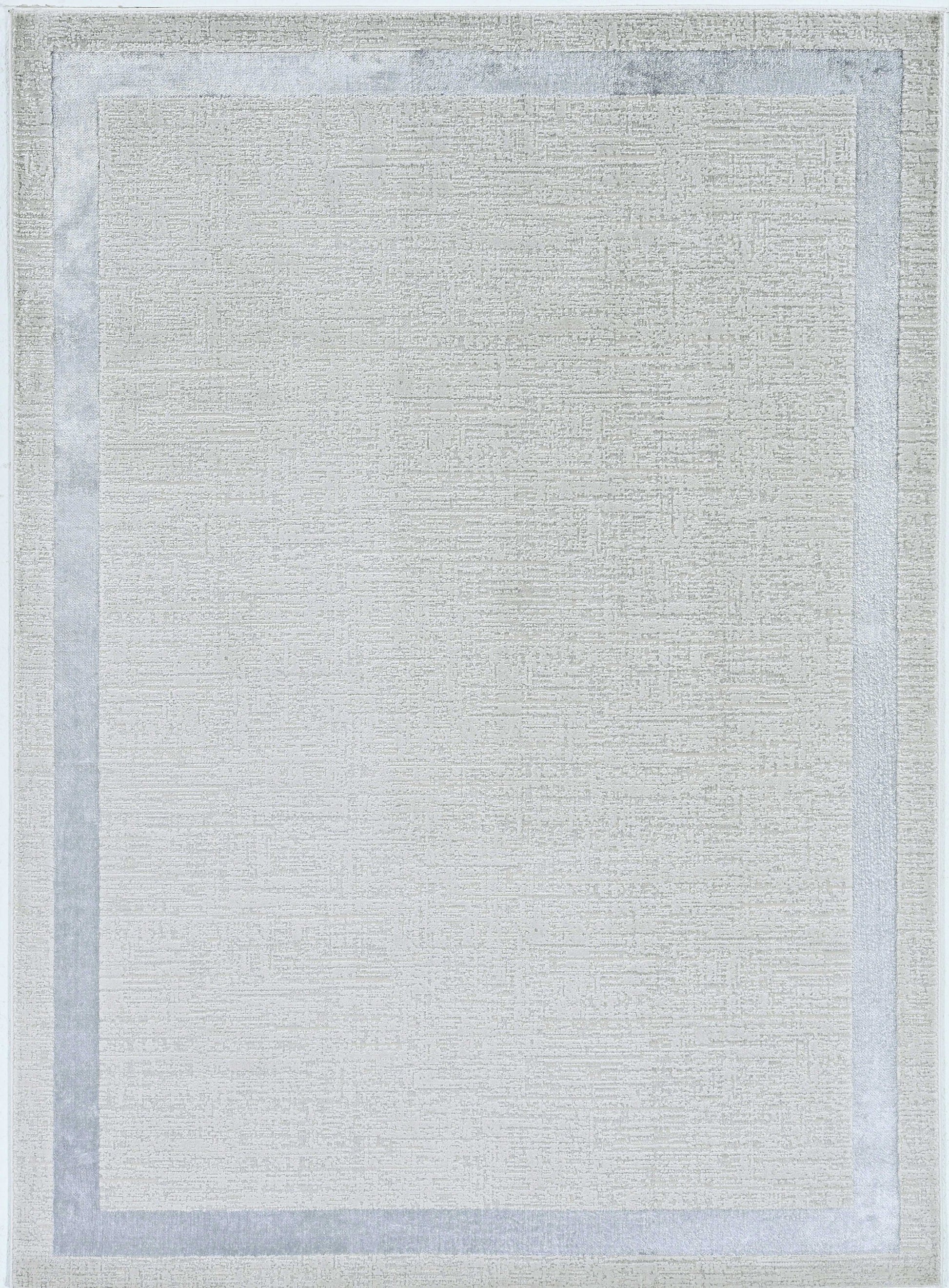 3' X 5' Gray and Ivory Area Rug-Area Rugs-DECOROLALA