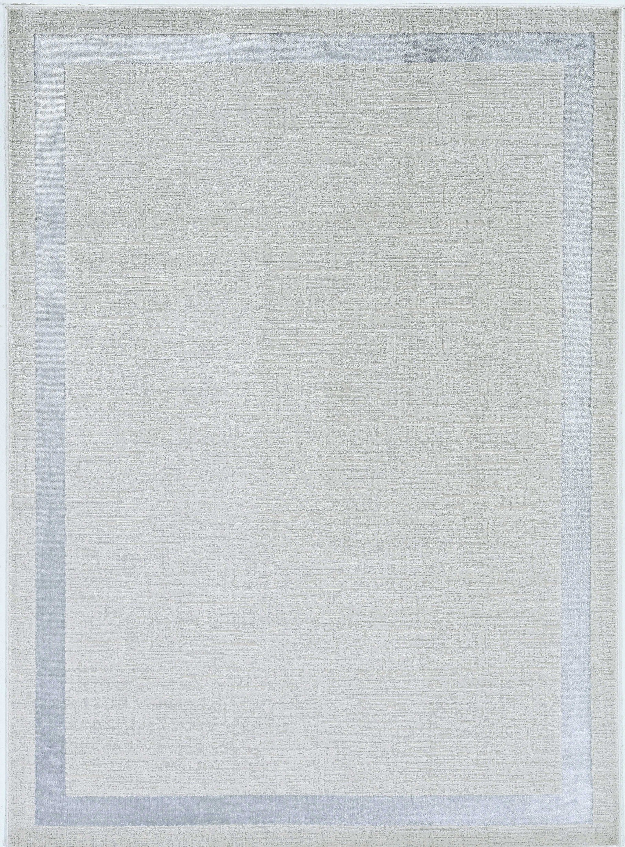 3' X 5' Gray and Ivory Area Rug-Area Rugs-DECOROLALA