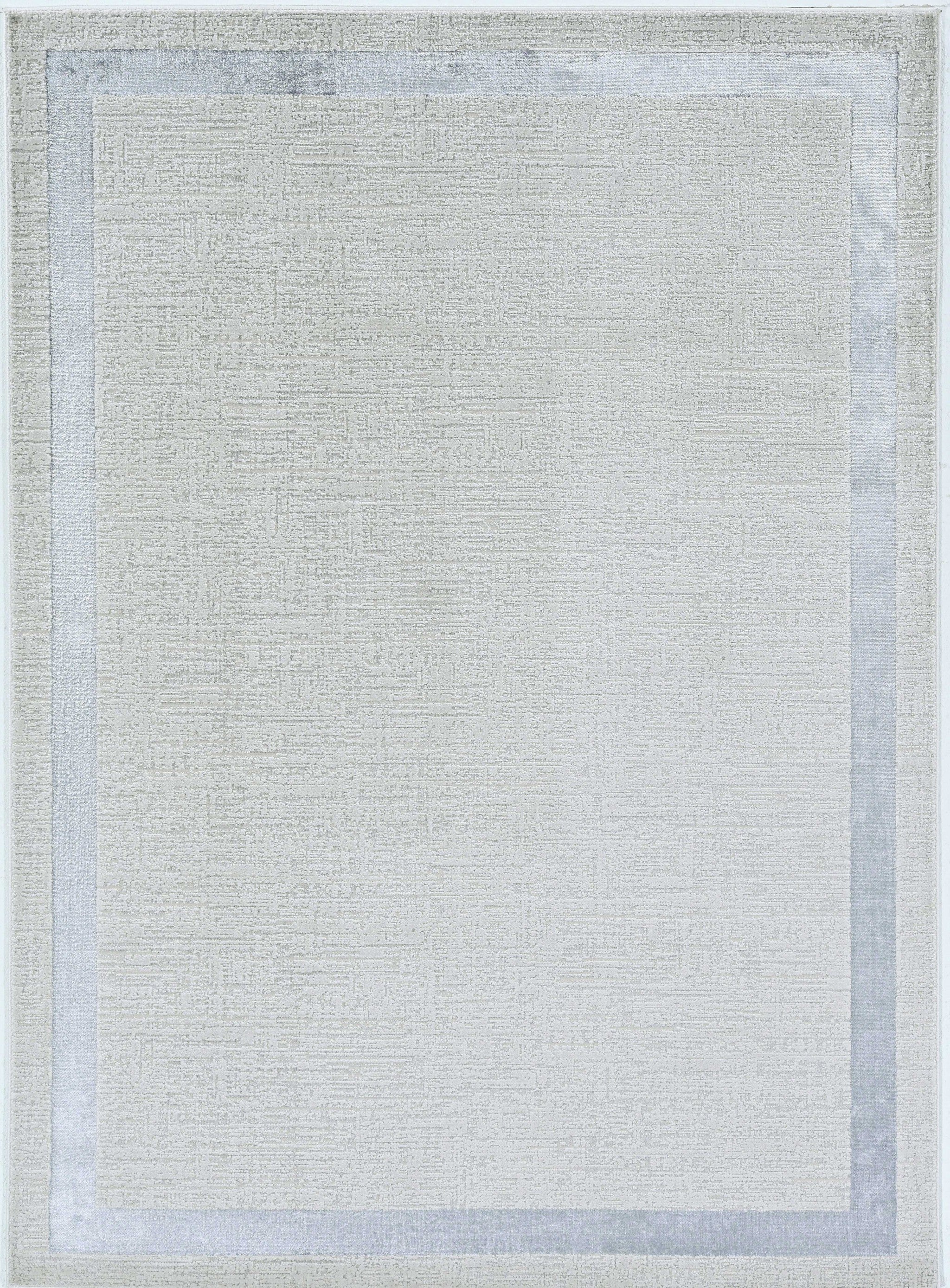 3' X 5' Gray and Ivory Area Rug-Area Rugs-DECOROLALA