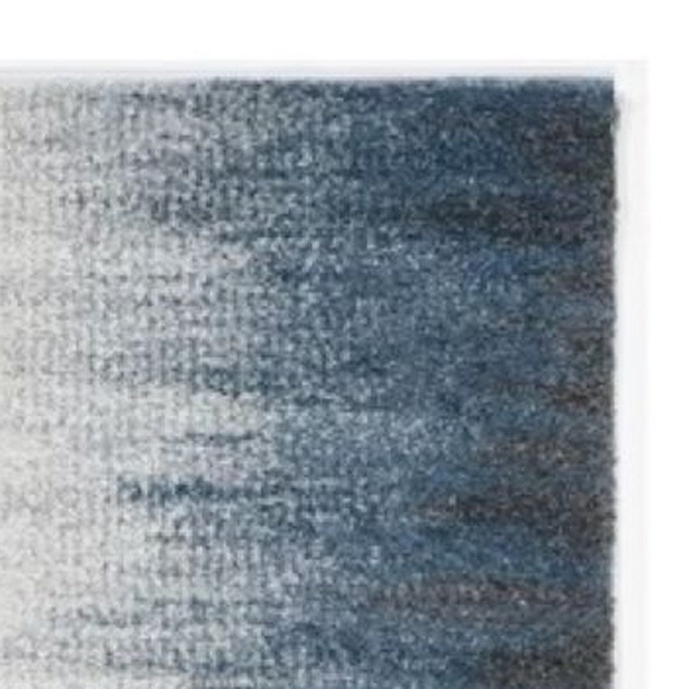 3' X 5' Ivory And Blue Abstract Area Rug-Area Rugs-DECOROLALA