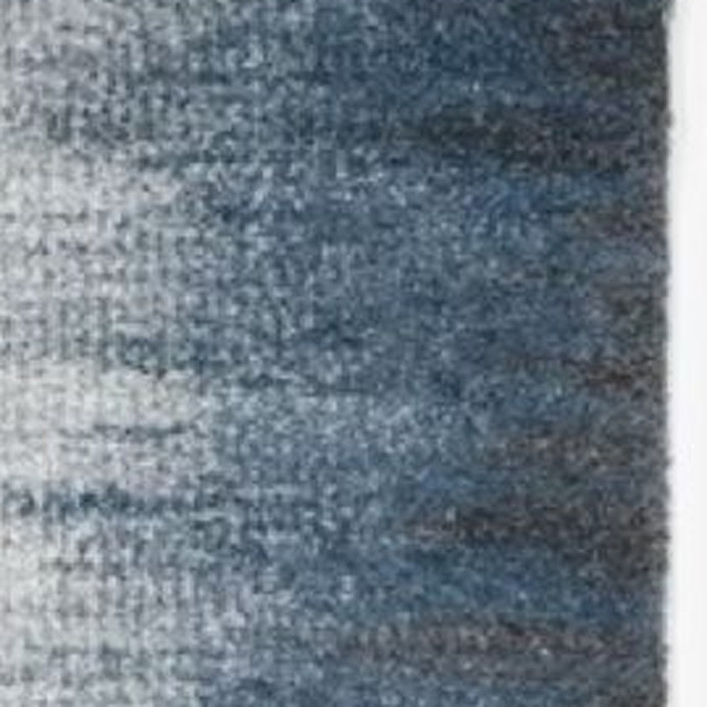 3' X 5' Ivory And Blue Abstract Area Rug-Area Rugs-DECOROLALA