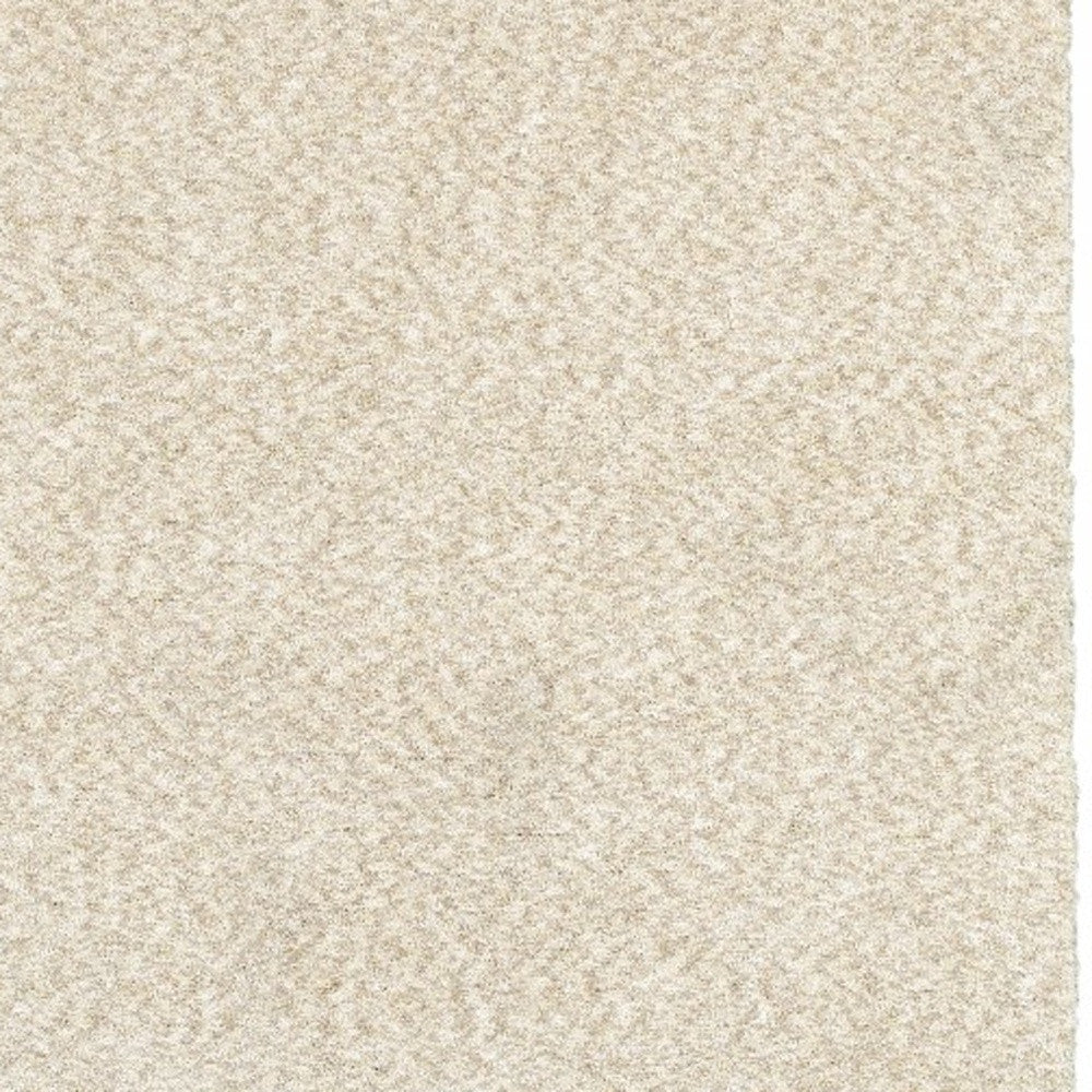 3' X 5' Ivory Shag Hand Tufted Area Rug-Area Rugs-DECOROLALA