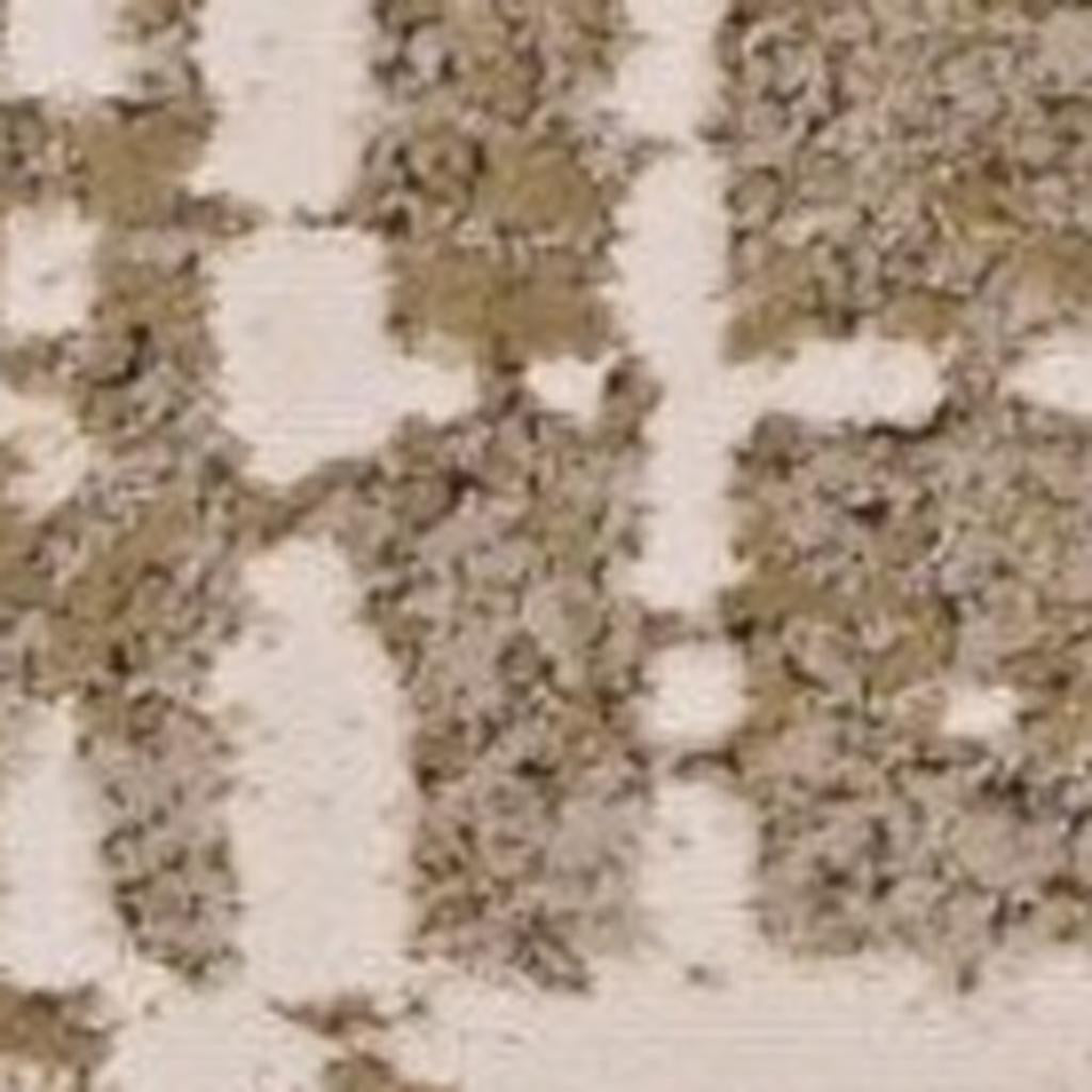 3' X 5' Ivory Taupe And Gold Abstract Area Rug-Area Rugs-DECOROLALA