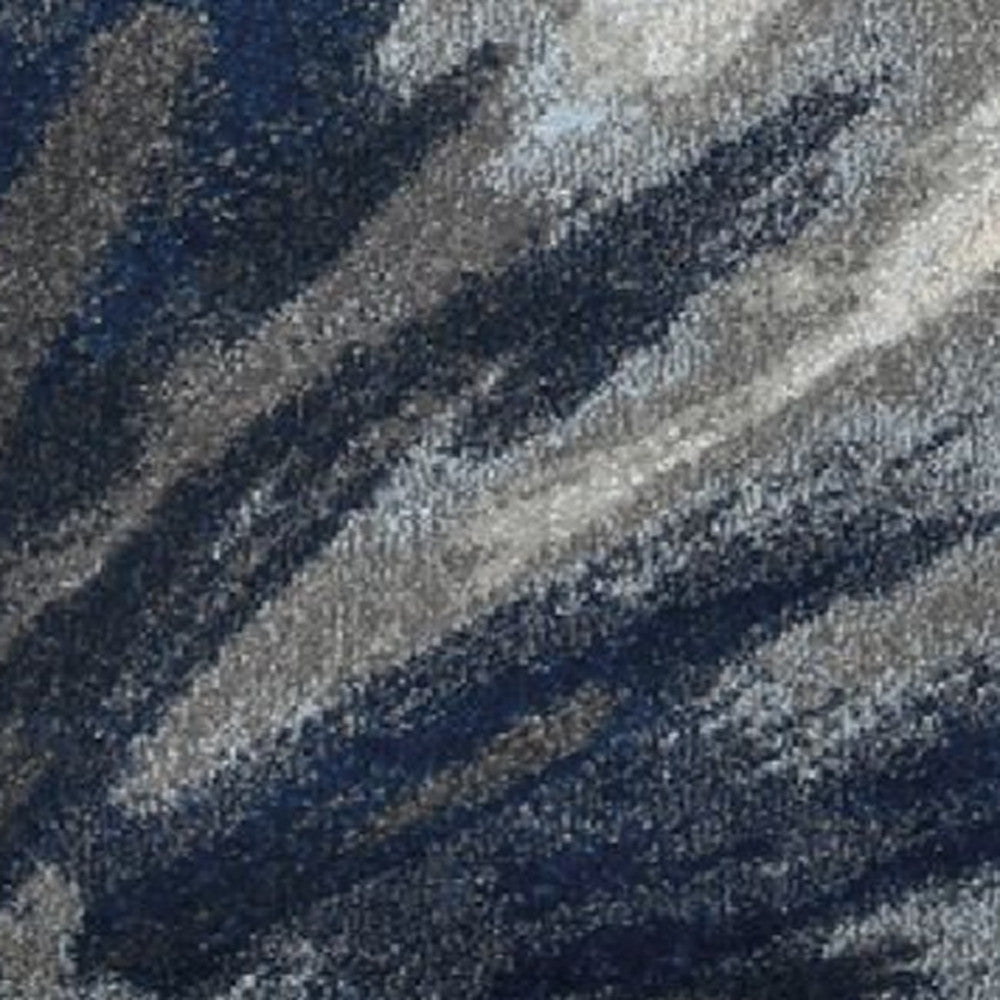 3' X 5' Ivory and Blue Floral Area Rug-Area Rugs-DECOROLALA