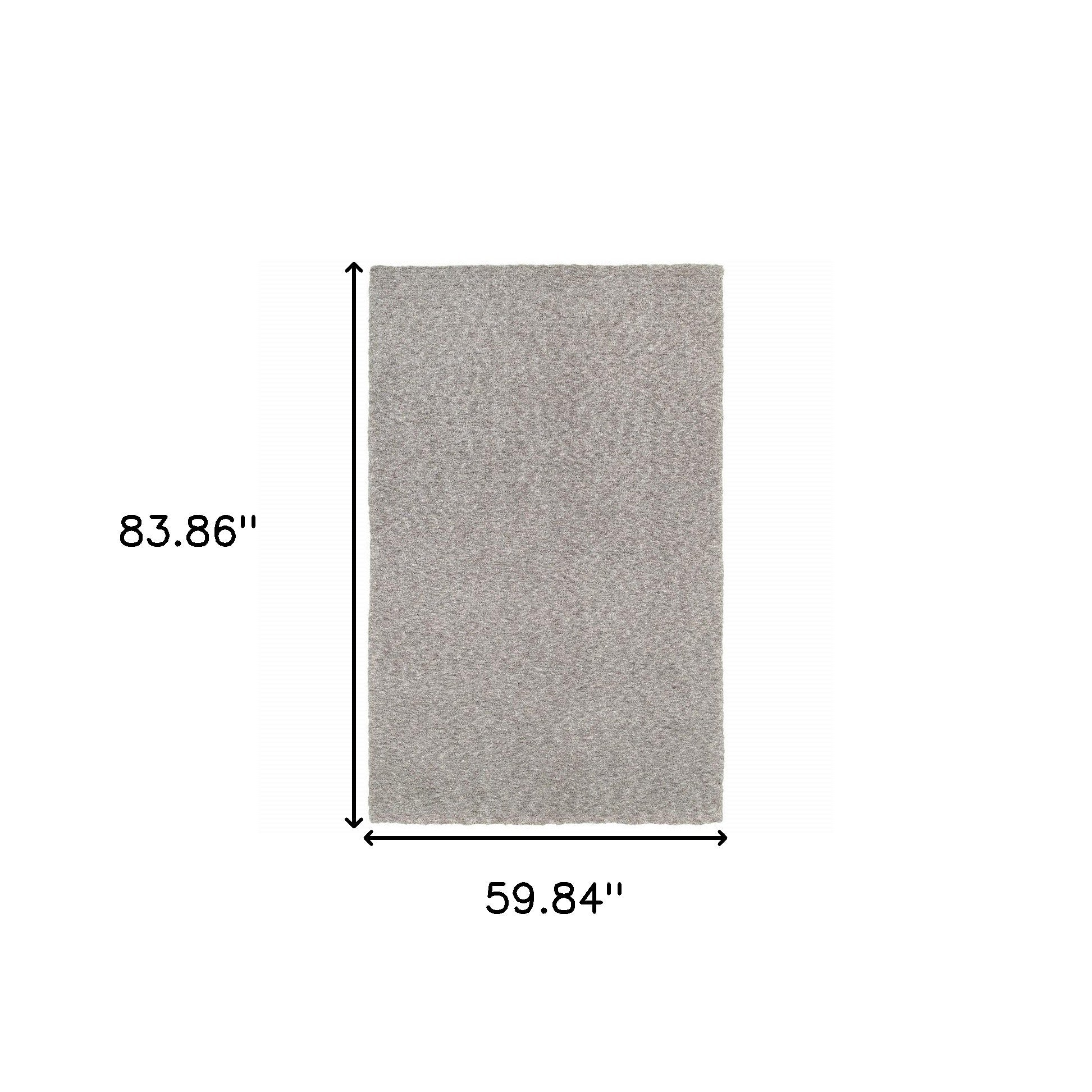 3' X 5' Modern Shaggy Soft Gray Indoor Area Rug-Area Rugs-DECOROLALA