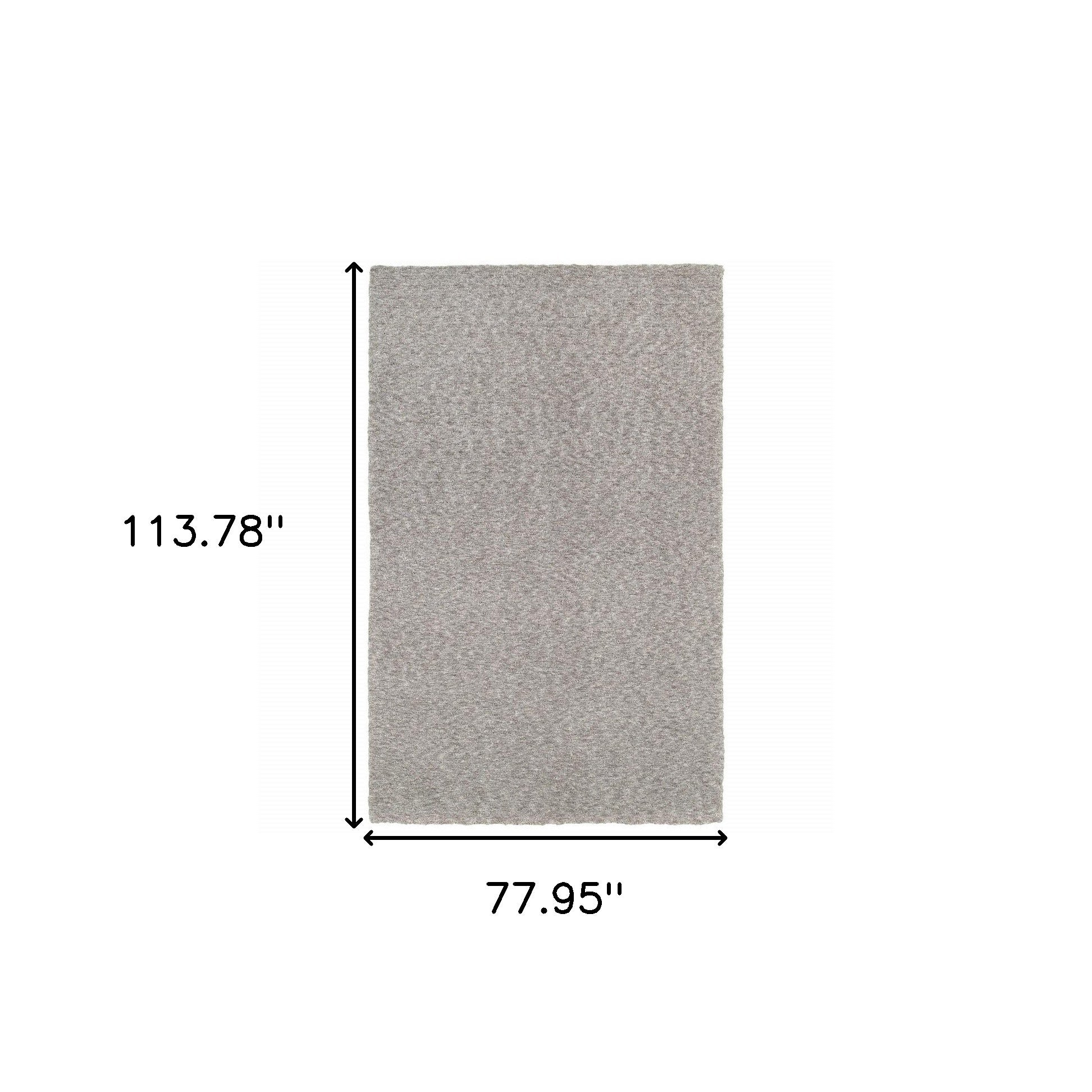 3' X 5' Modern Shaggy Soft Gray Indoor Area Rug-Area Rugs-DECOROLALA