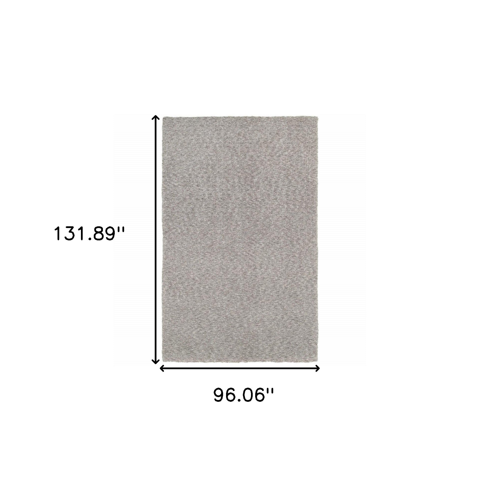 3' X 5' Modern Shaggy Soft Gray Indoor Area Rug-Area Rugs-DECOROLALA