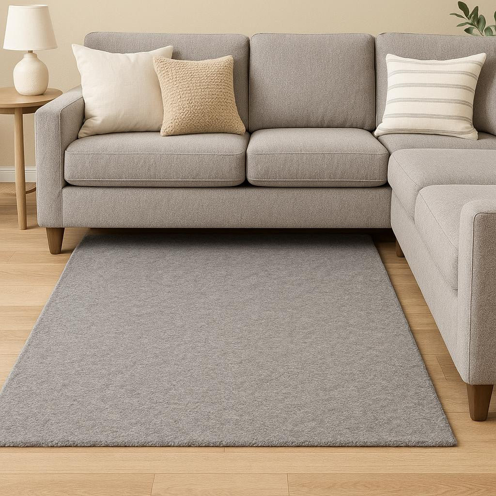 3' X 5' Modern Shaggy Soft Gray Indoor Area Rug-Area Rugs-DECOROLALA