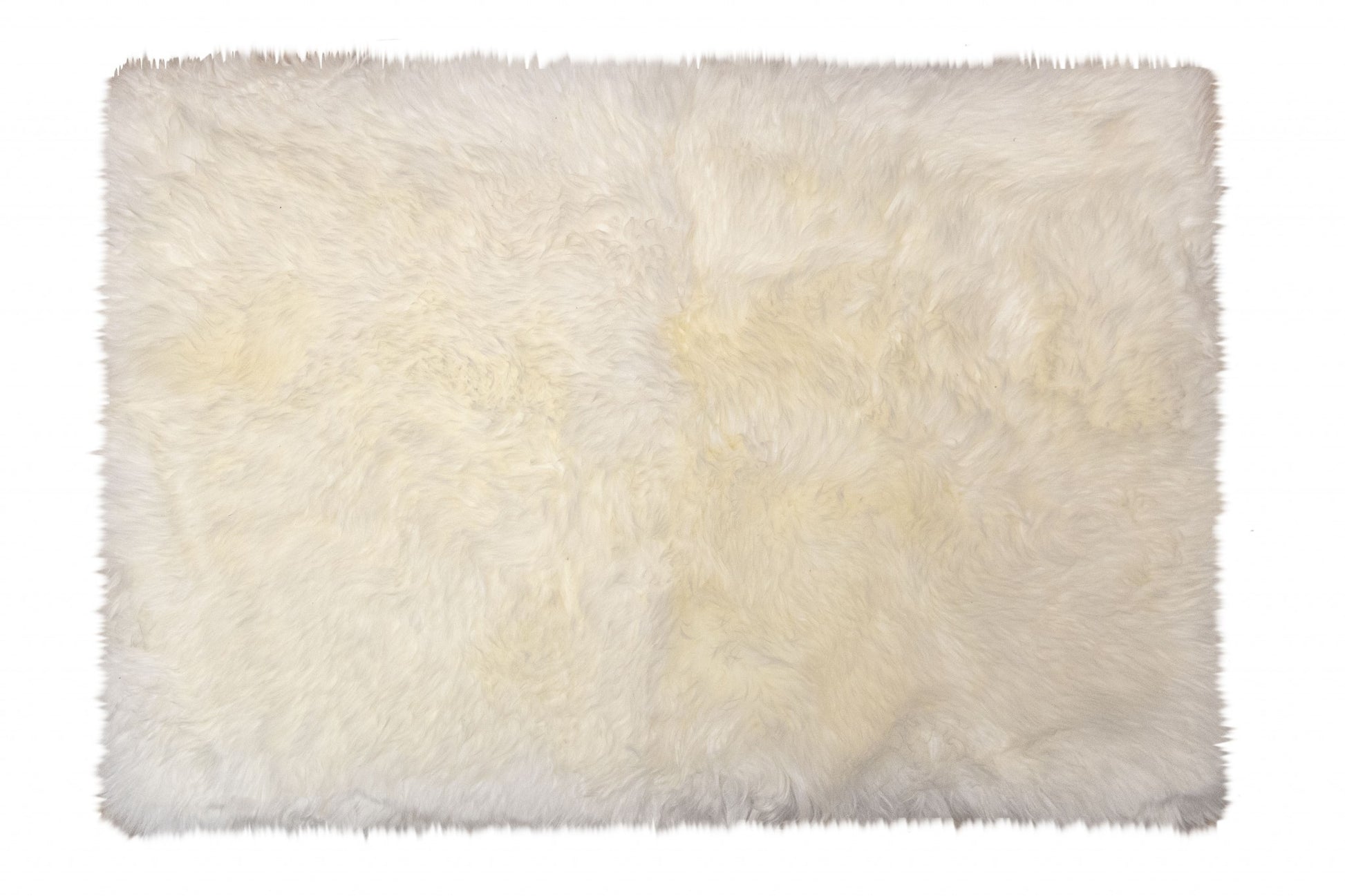 3' X 5' Natural Rectangular Sheepskin Area Rug-Area Rugs-DECOROLALA