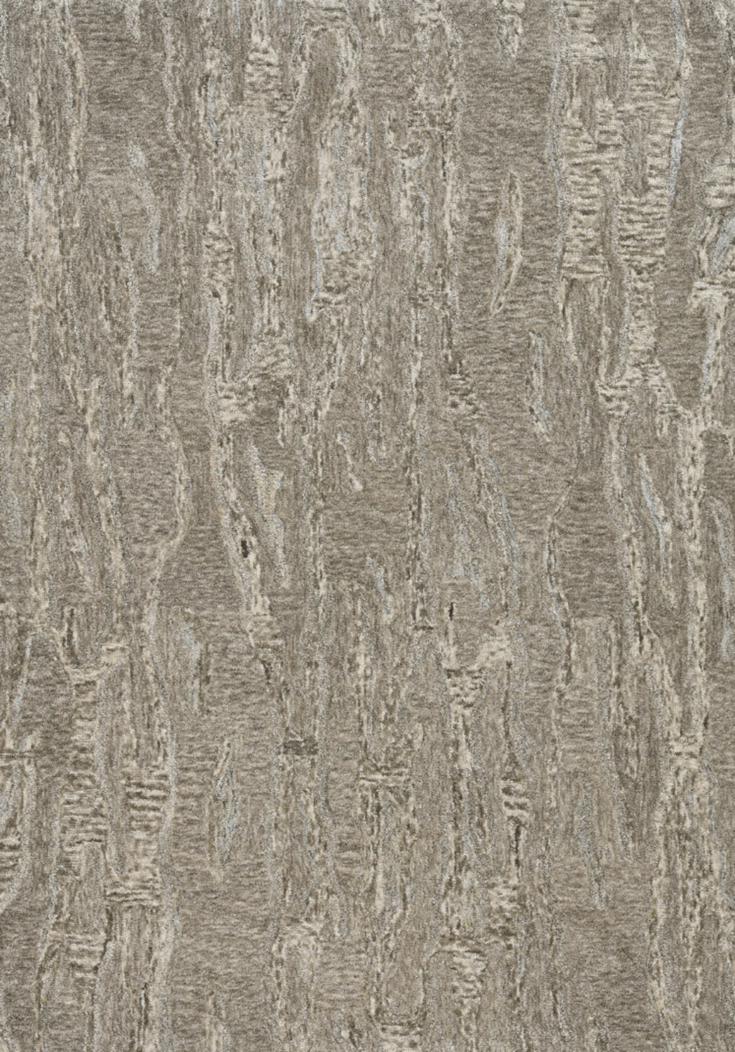 3' X 5' Sand And Gray Abstract Hand Tufted Area Rug-Area Rugs-DECOROLALA