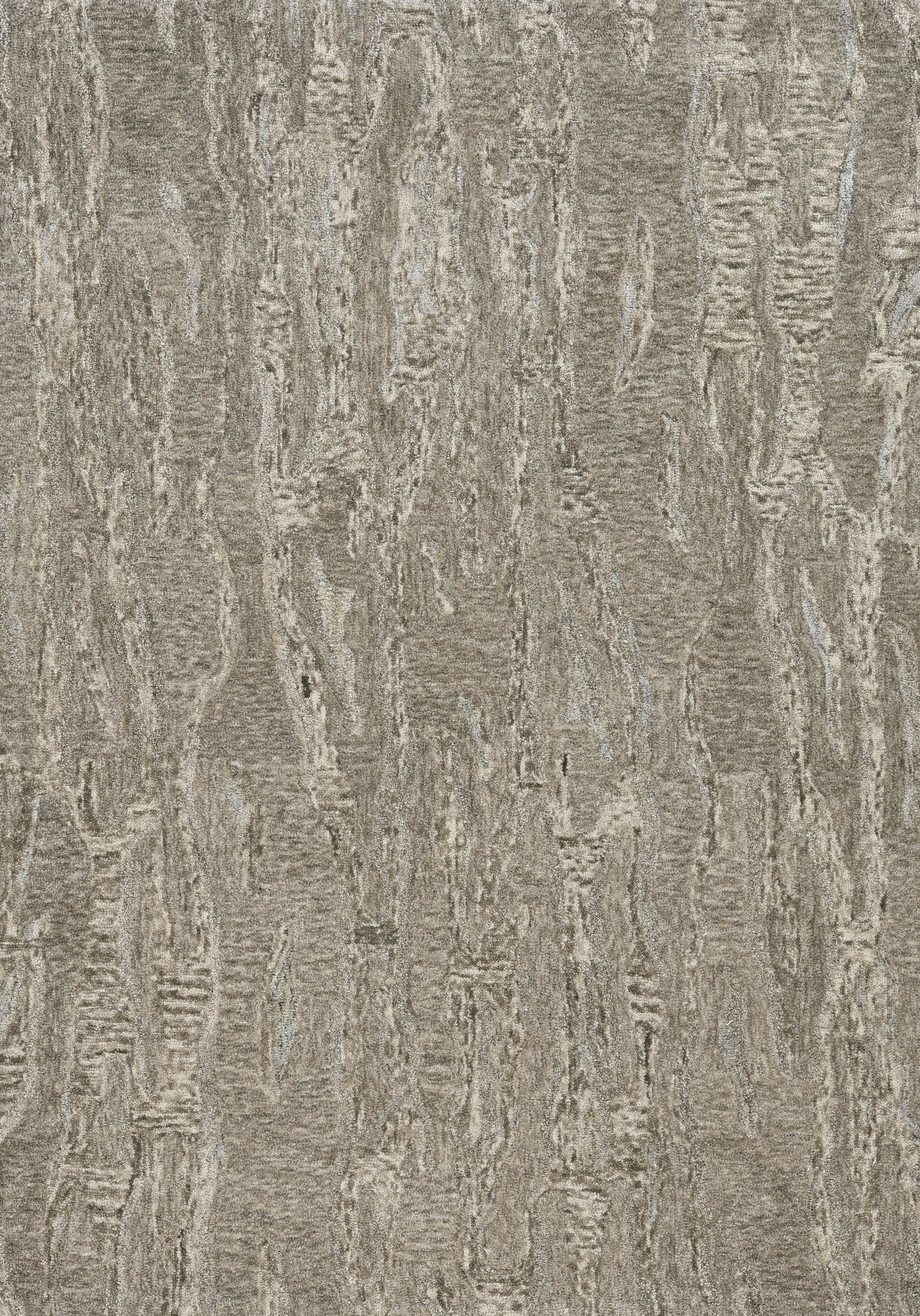 3' X 5' Sand And Gray Abstract Hand Tufted Area Rug-Area Rugs-DECOROLALA
