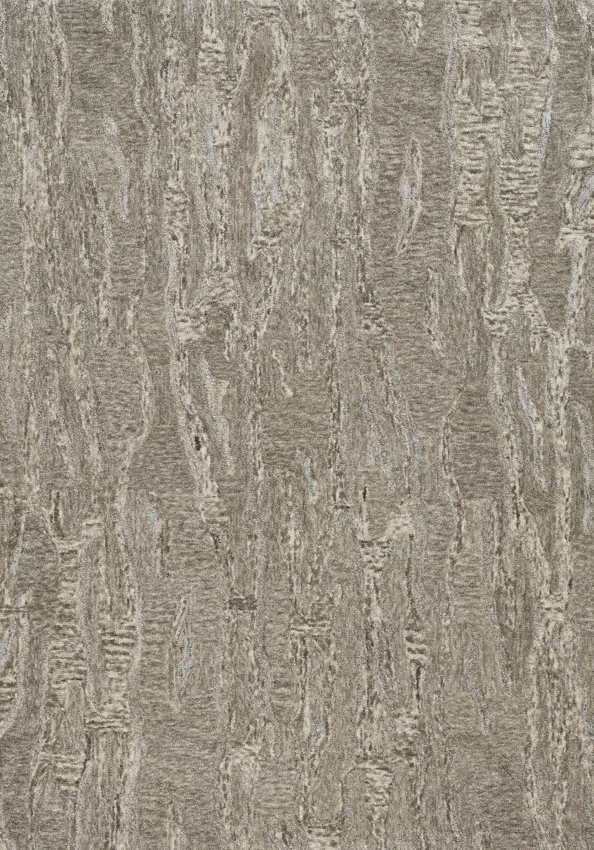3' X 5' Sand And Gray Abstract Hand Tufted Area Rug-Area Rugs-DECOROLALA