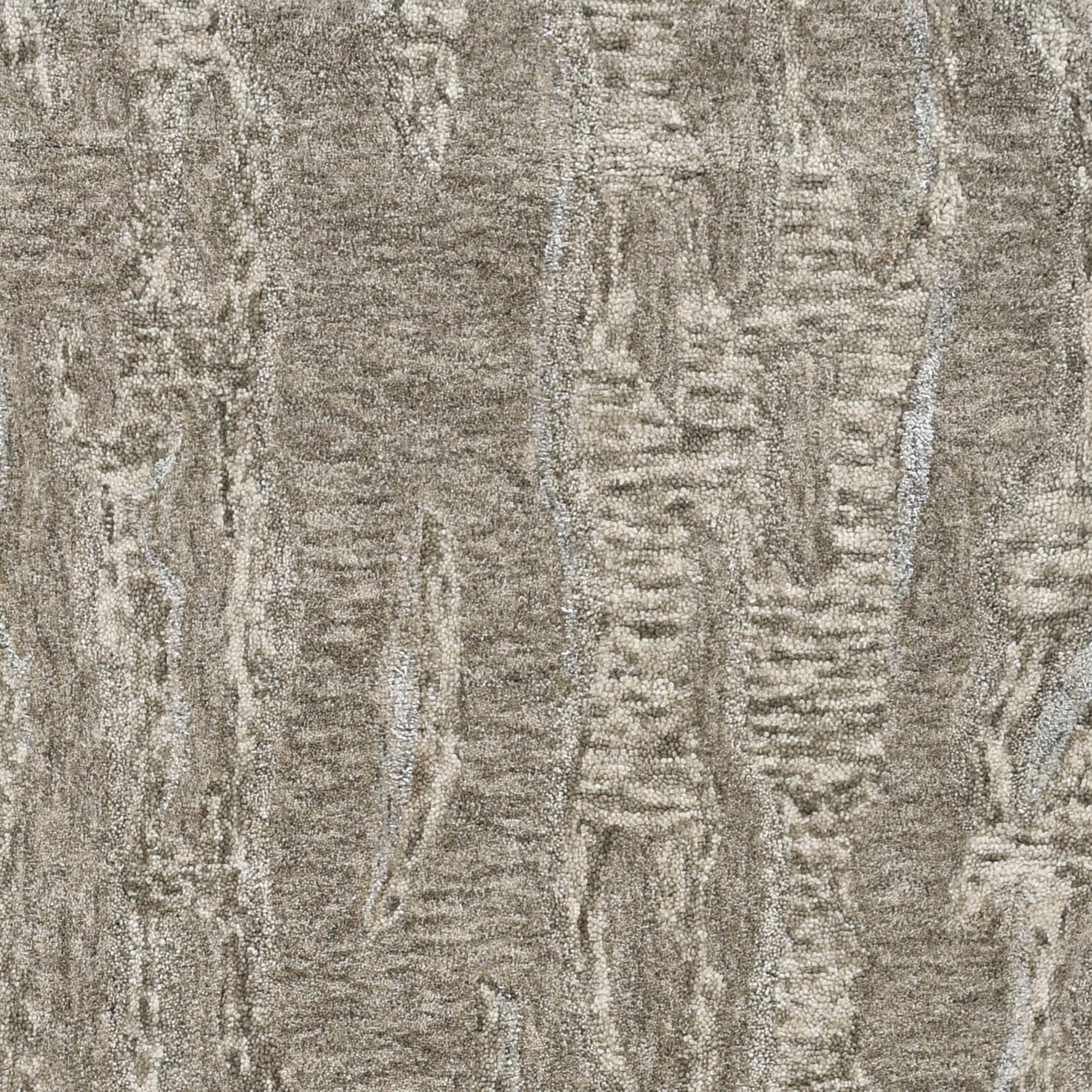 3' X 5' Sand And Gray Abstract Hand Tufted Area Rug-Area Rugs-DECOROLALA