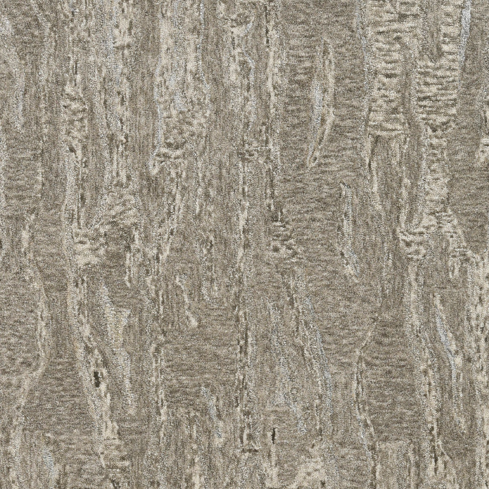 3' X 5' Sand And Gray Abstract Hand Tufted Area Rug-Area Rugs-DECOROLALA