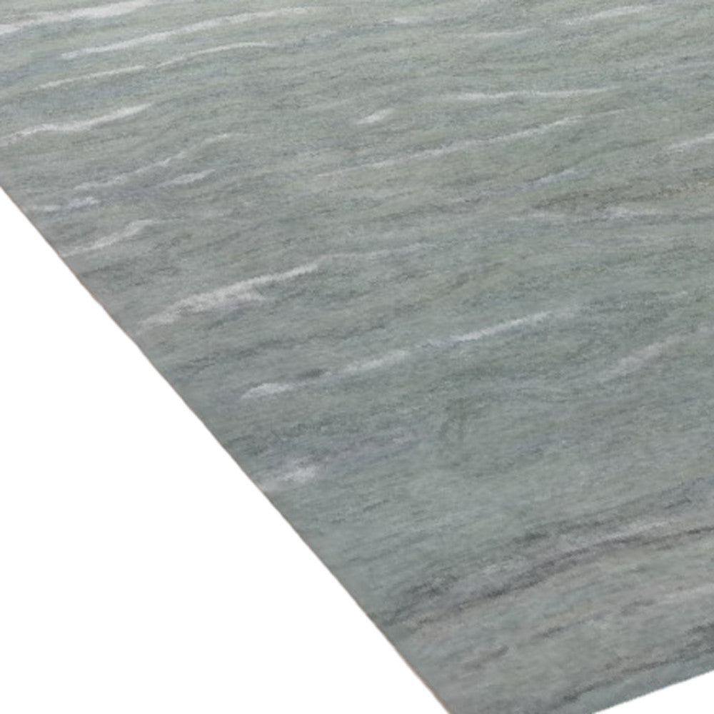 3' X 5' Slate Gray And Ivory Abstract Hand Tufted Area Rug-Area Rugs-DECOROLALA
