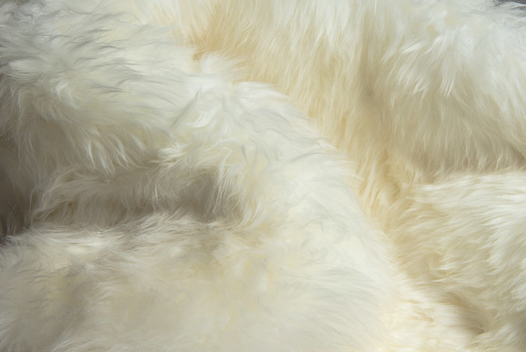 3' X 5' Trio Natural Sheepskin Area Rug-Area Rugs-DECOROLALA