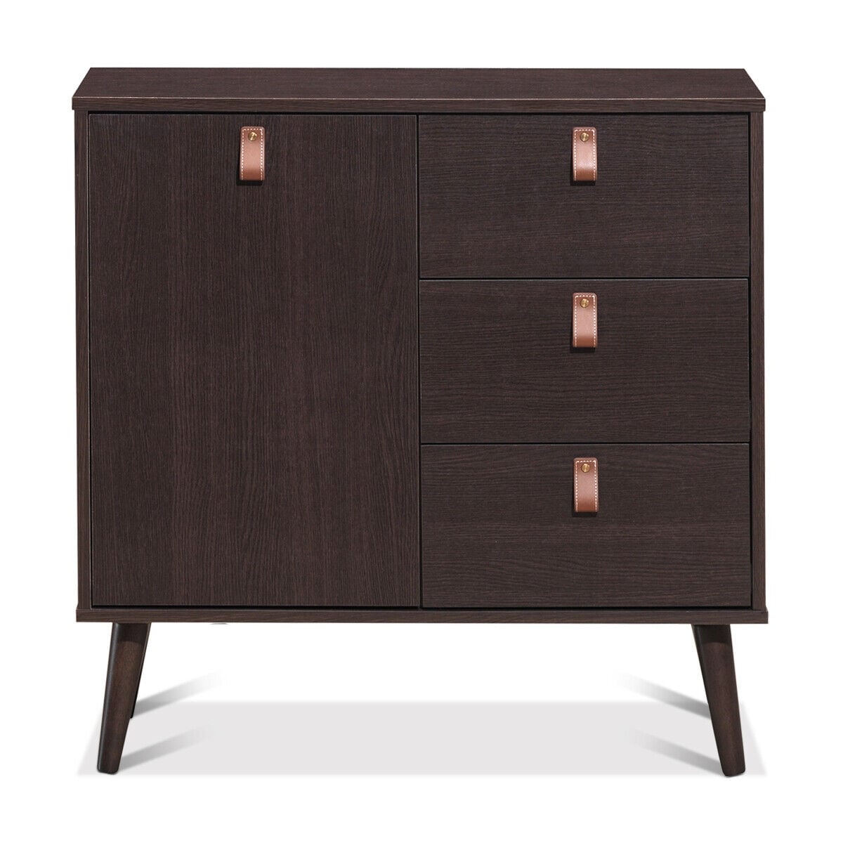 3-drawer Sideboard Storage Cabinet - Brown (min order qty 2)-Dressers & Chests-DECOROLALA