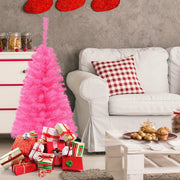 3 ft Premium Artificial Christmas Mini Tree with Stand-Pink-Christmas Trees-DECOROLALA