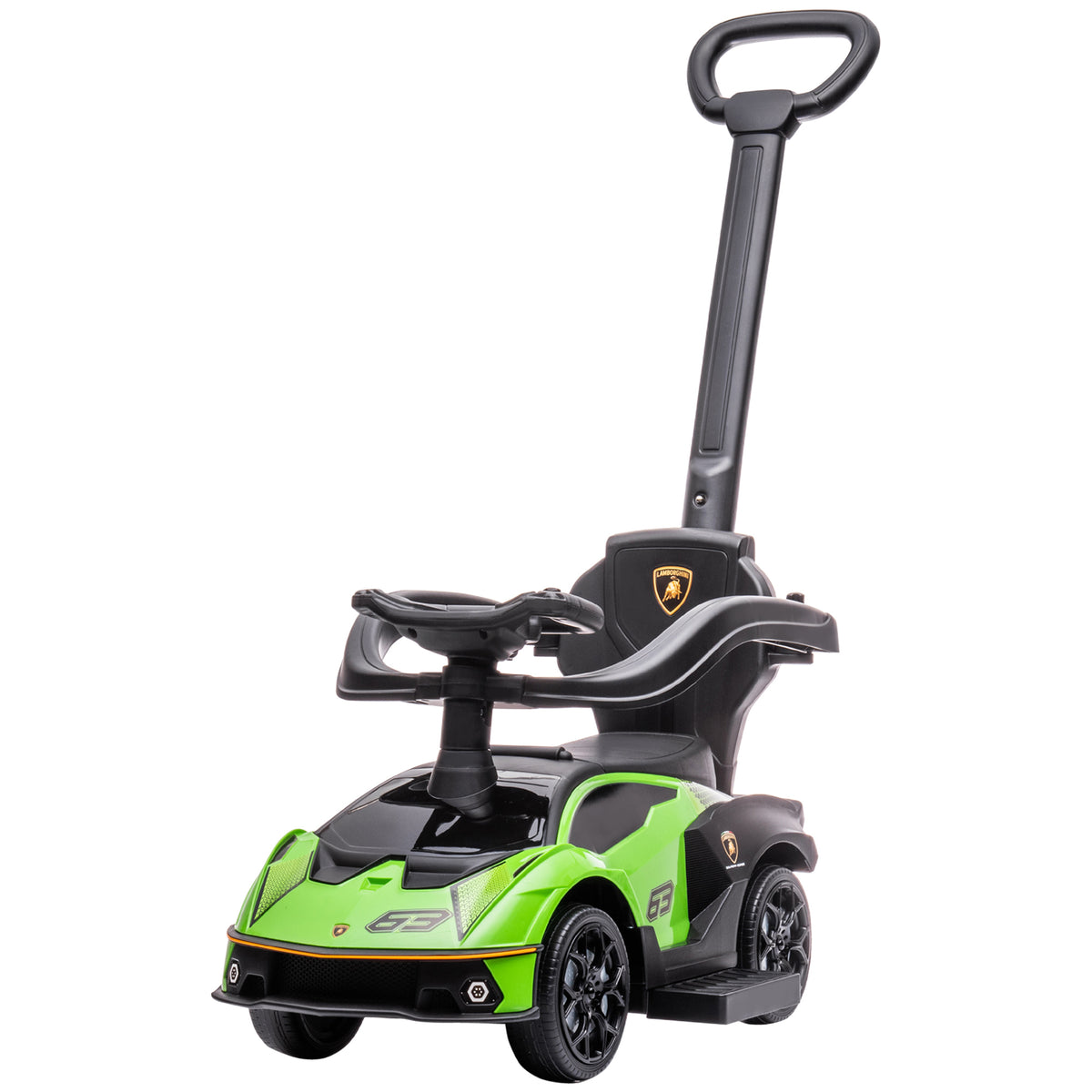 3 in 1 Ride on Push Car for Toddlers, Licensed Kids Sliding Car with Safety Protection Footrest Horn-Toys & Games > Baby & Toddler Toys > Riding & Rocking Toys > Push Cars for Toddlers-DECOROLALA
