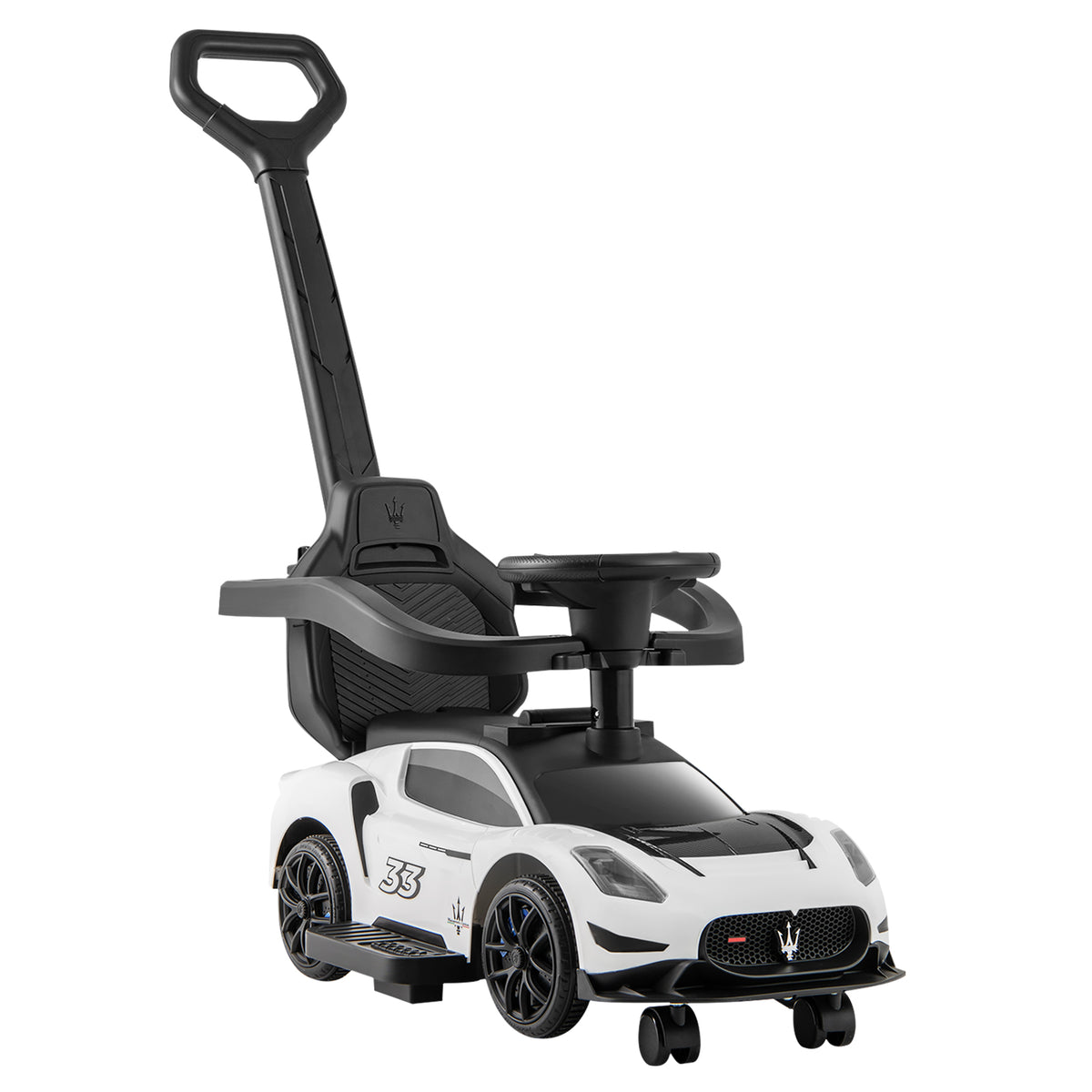 3-in-1 Ride on Push Car Maserati Licensed Sliding Car with Music