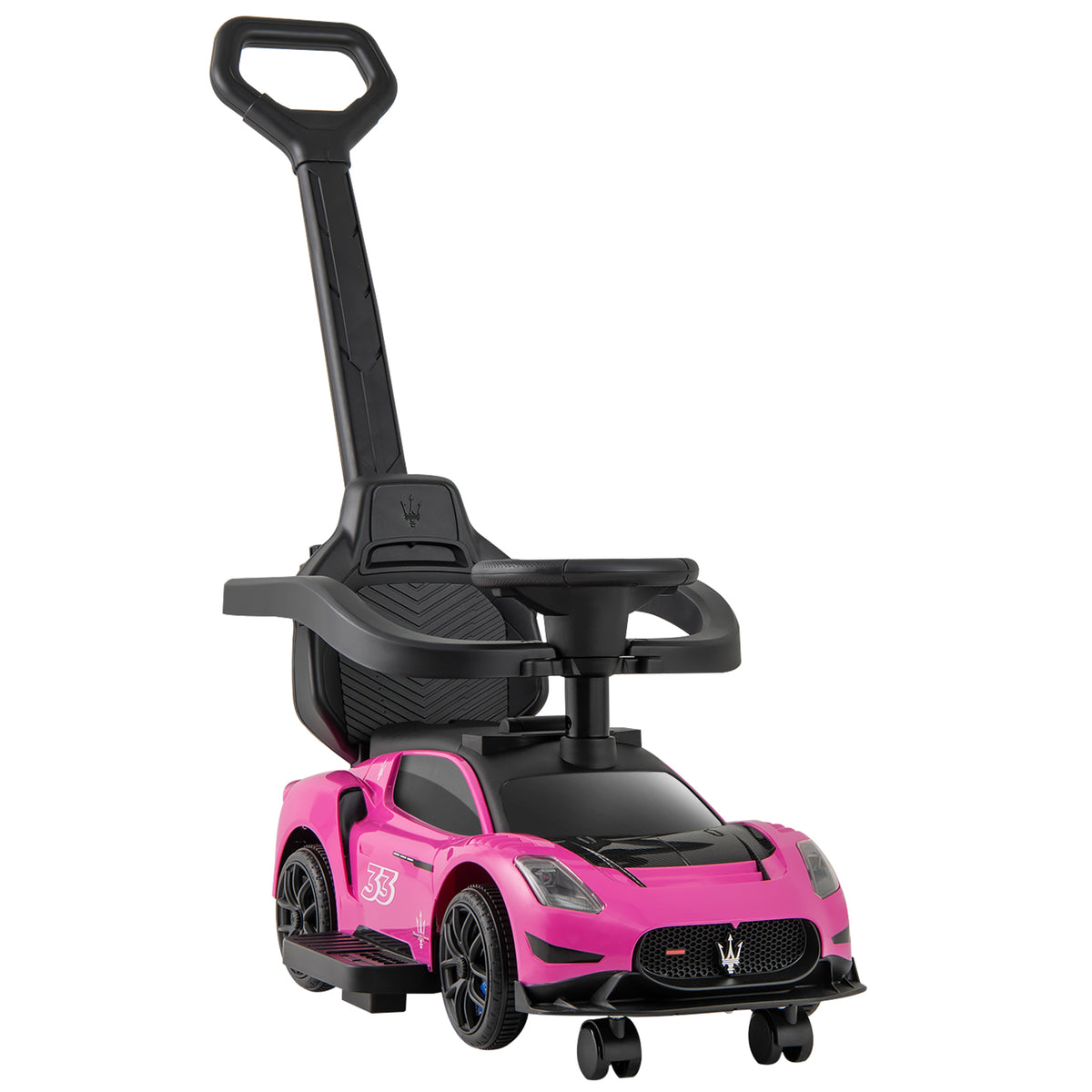 3-in-1 Ride on Push Car Maserati Licensed Sliding Car with Music