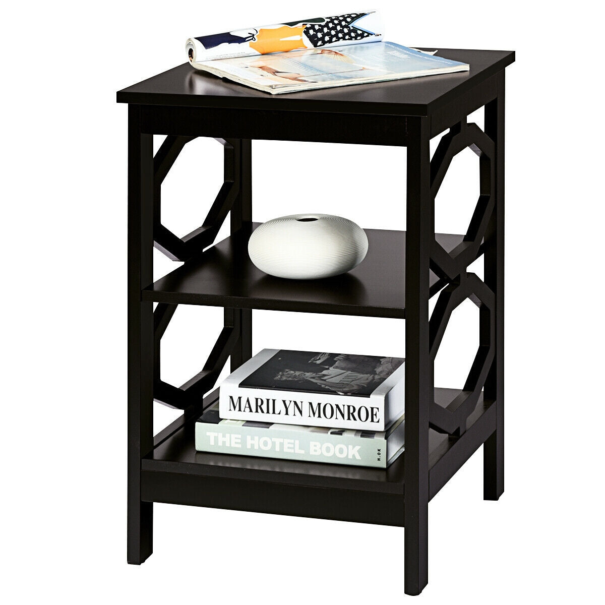 3-tier Nightstand Sofa Side End Accent Table-Coffee-End & Side Tables-DECOROLALA