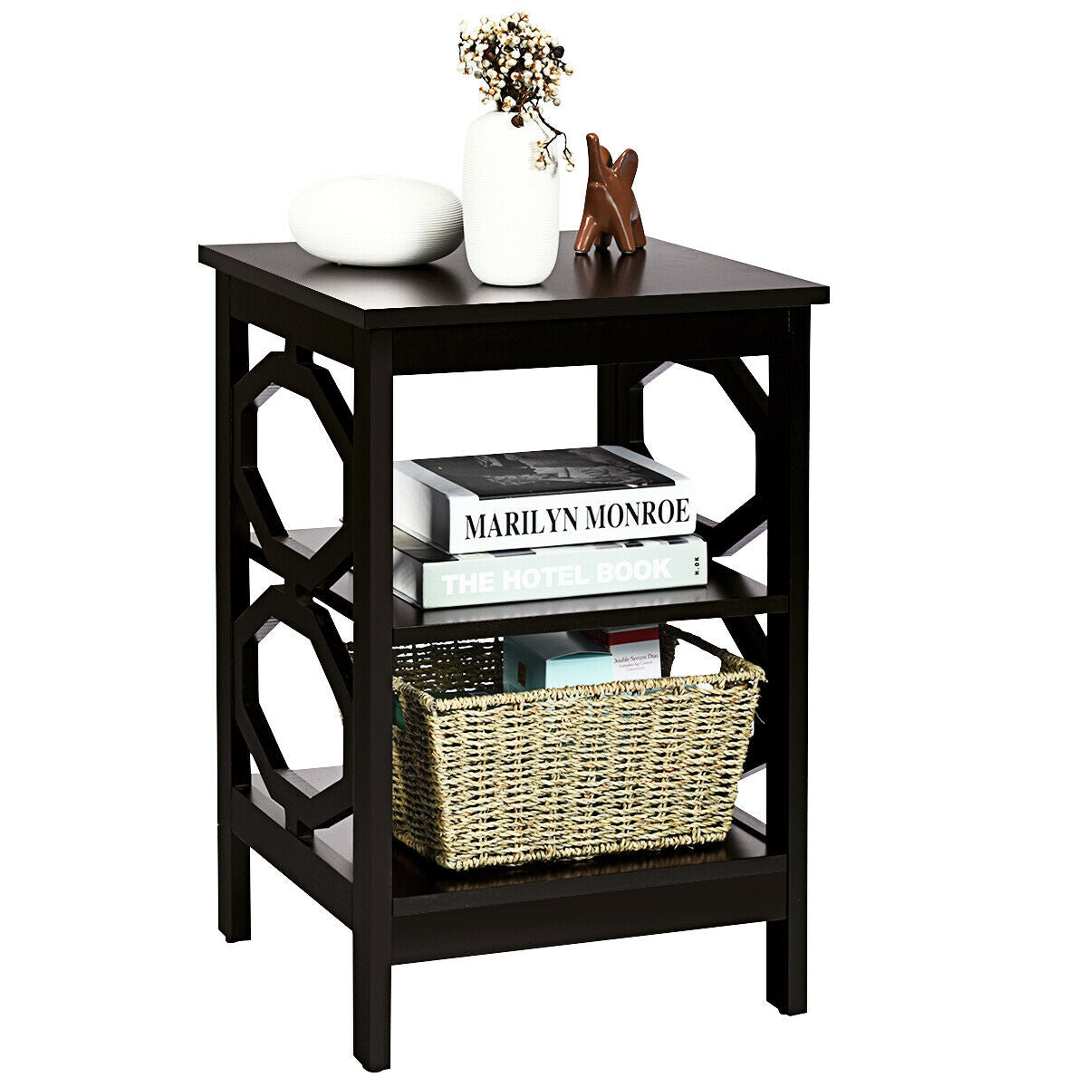 3-tier Nightstand Sofa Side End Accent Table-Coffee-End & Side Tables-DECOROLALA