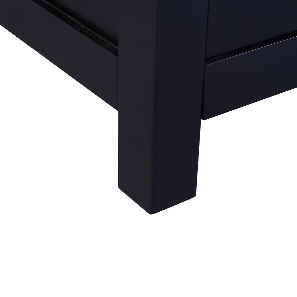 30" Black Freestanding Bathroom Vanity with Engineered Calcutta Marble Countertop-Migration_Bathroom Vanities-DECOROLALA