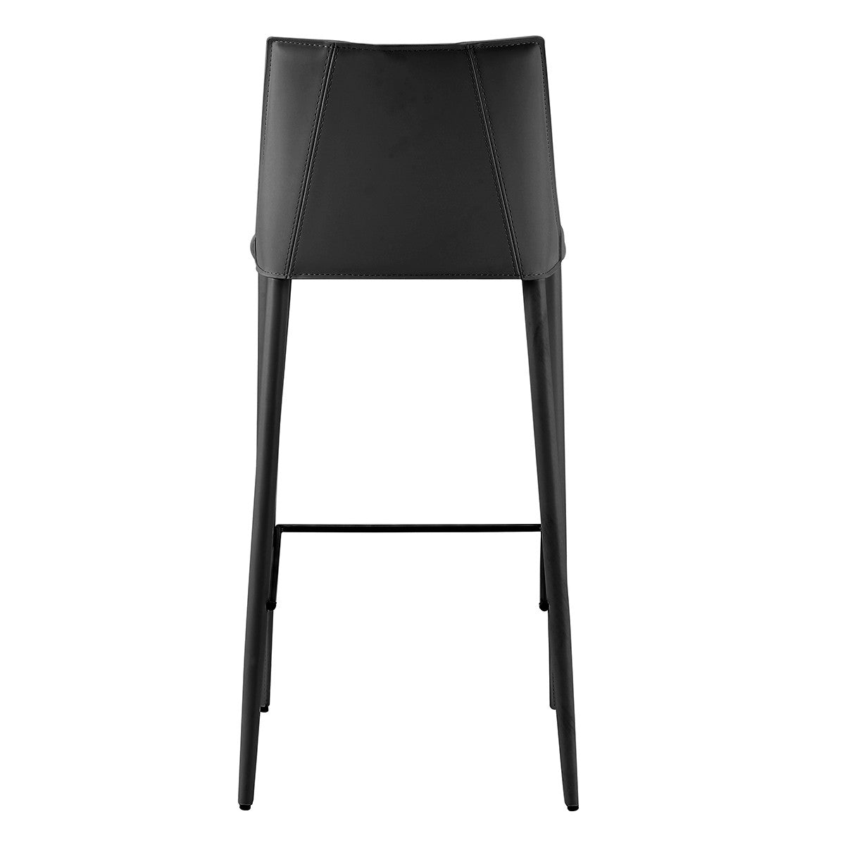 30" Black Steel Low Back Bar Height Bar Chair-Bar Chairs-DECOROLALA