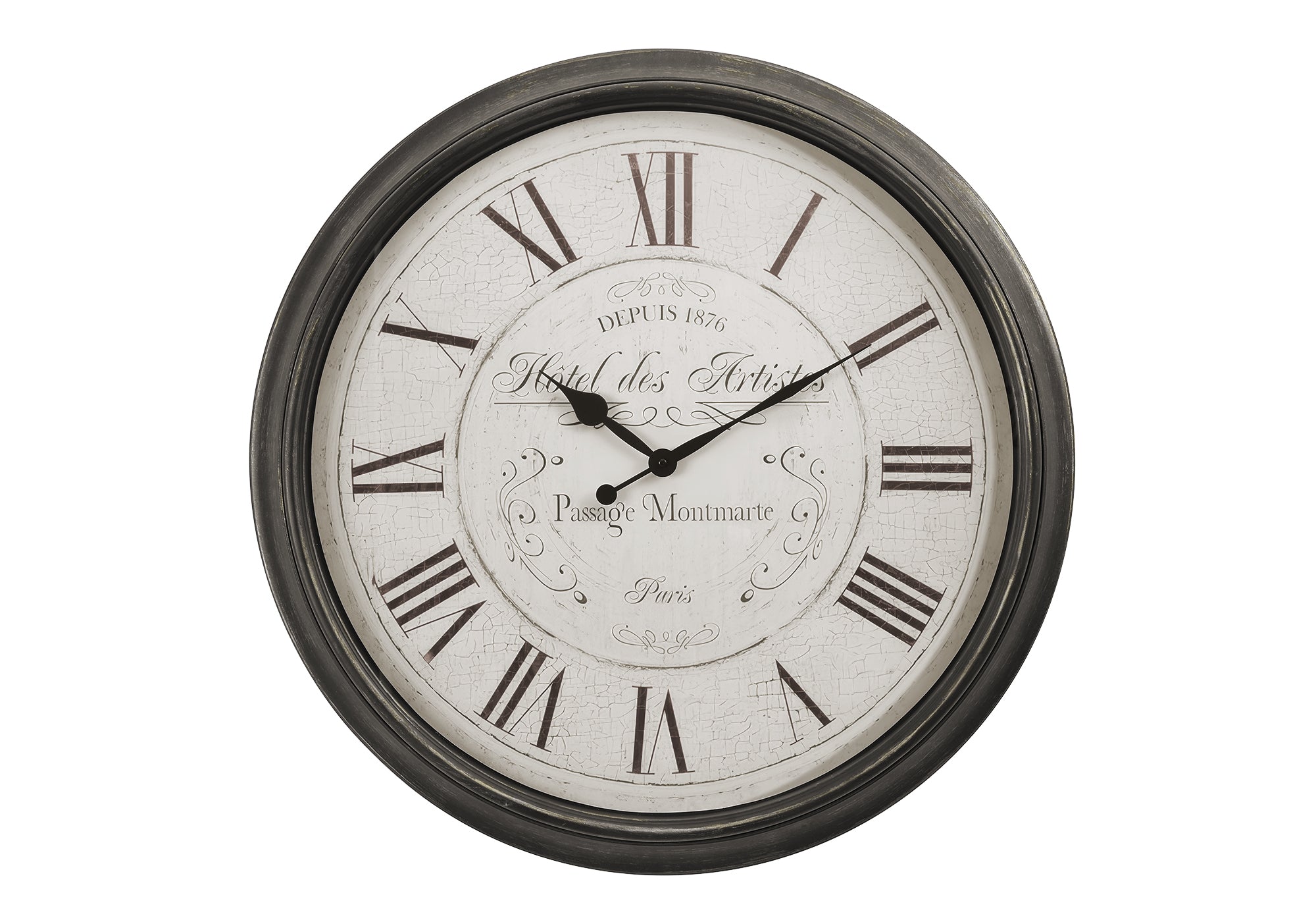 30" Brown Roman Numeral Wall Clock-Clocks-DECOROLALA