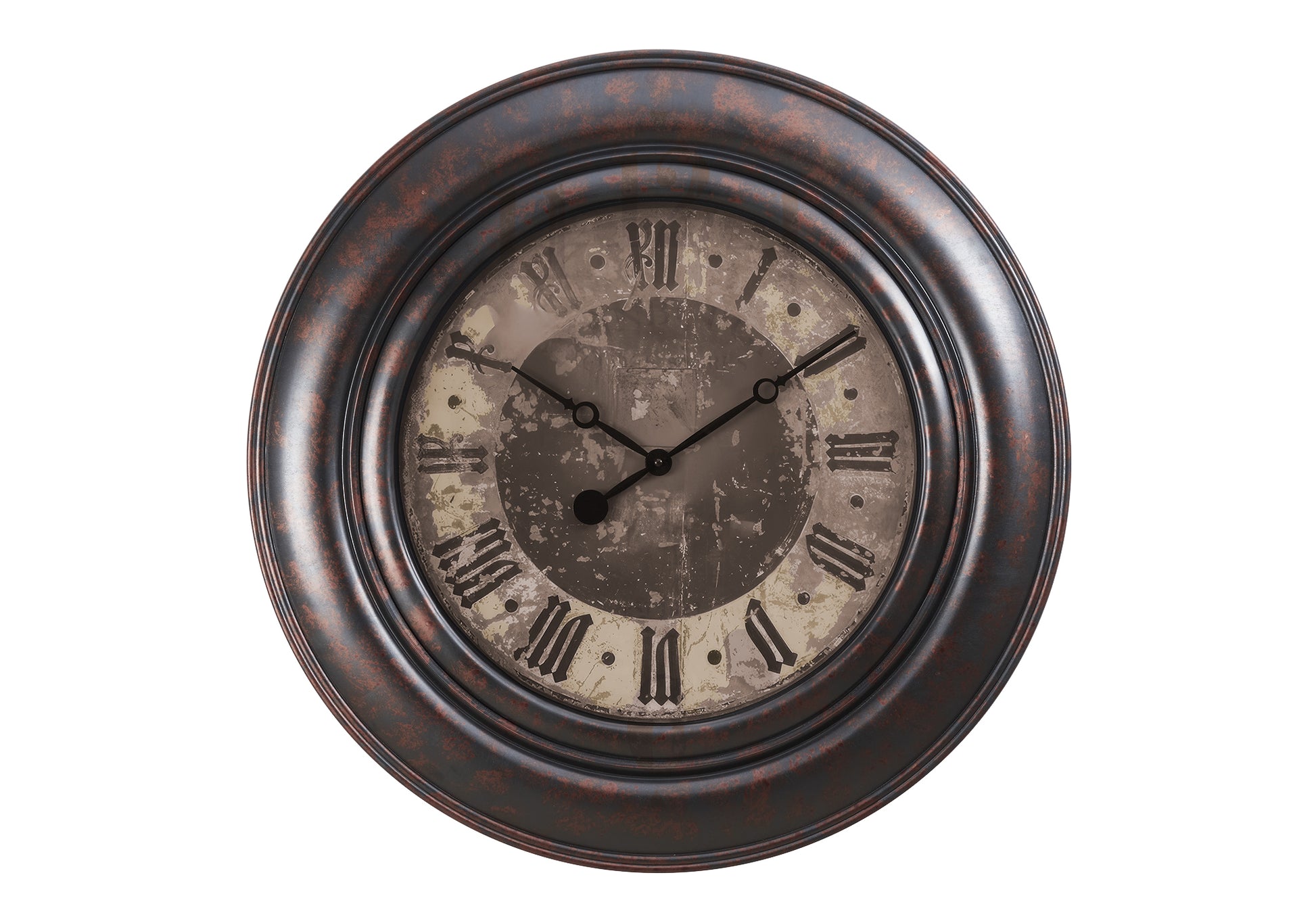 30" Brown Wall Clock with Roman Numerals-Clocks-DECOROLALA