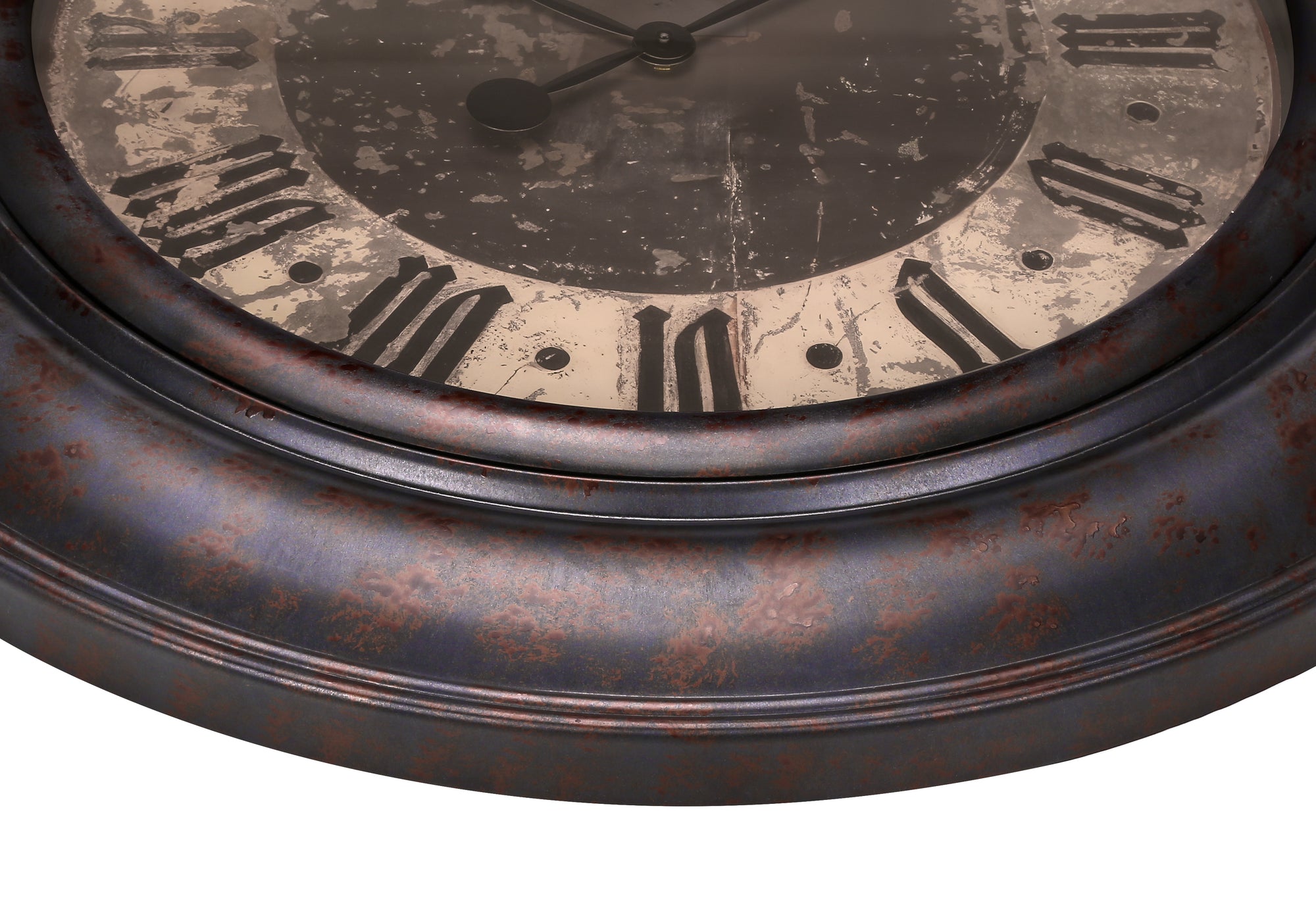 30" Brown Wall Clock with Roman Numerals-Clocks-DECOROLALA