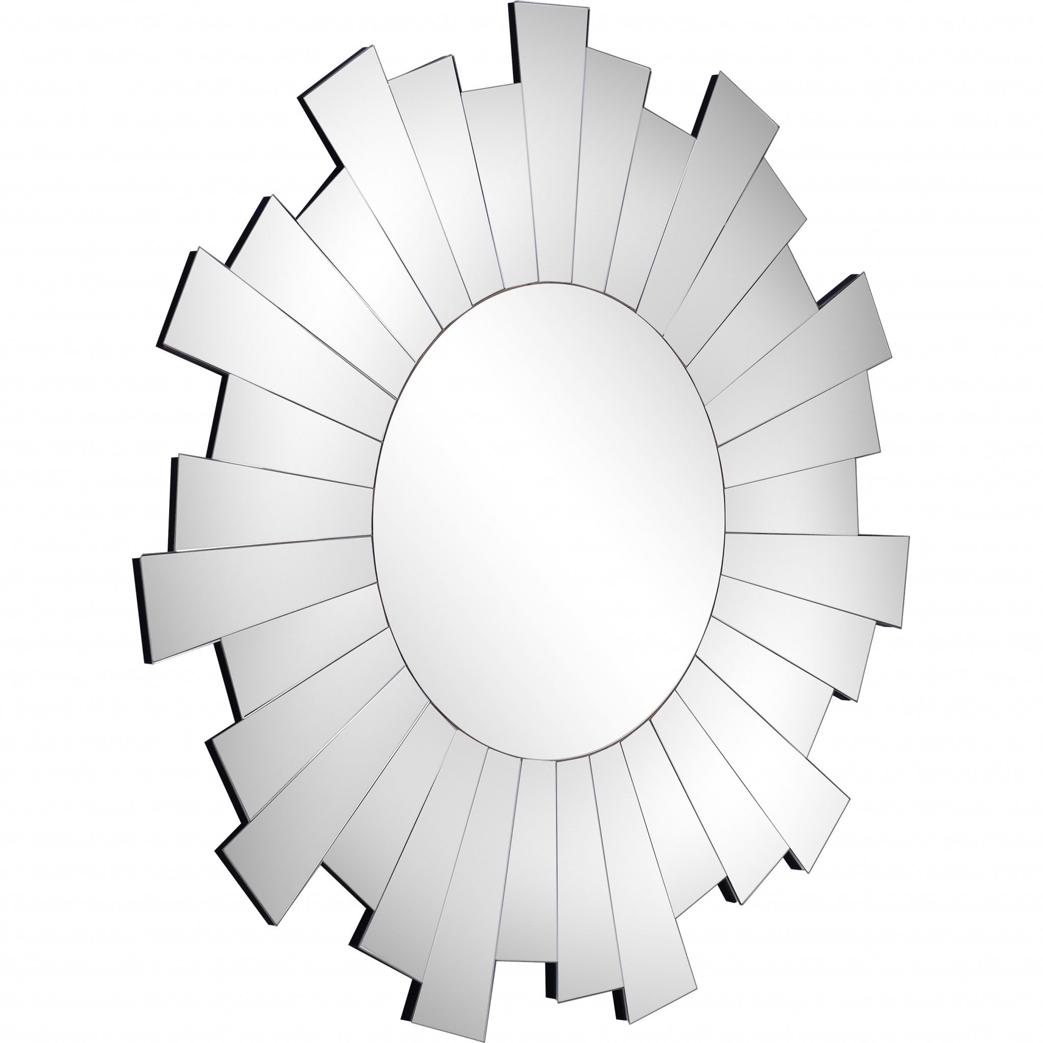 30" Clear Sunburst Framed Accent Mirror-Mirrors-DECOROLALA
