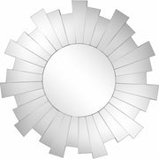30" Clear Sunburst Framed Accent Mirror-Mirrors-DECOROLALA