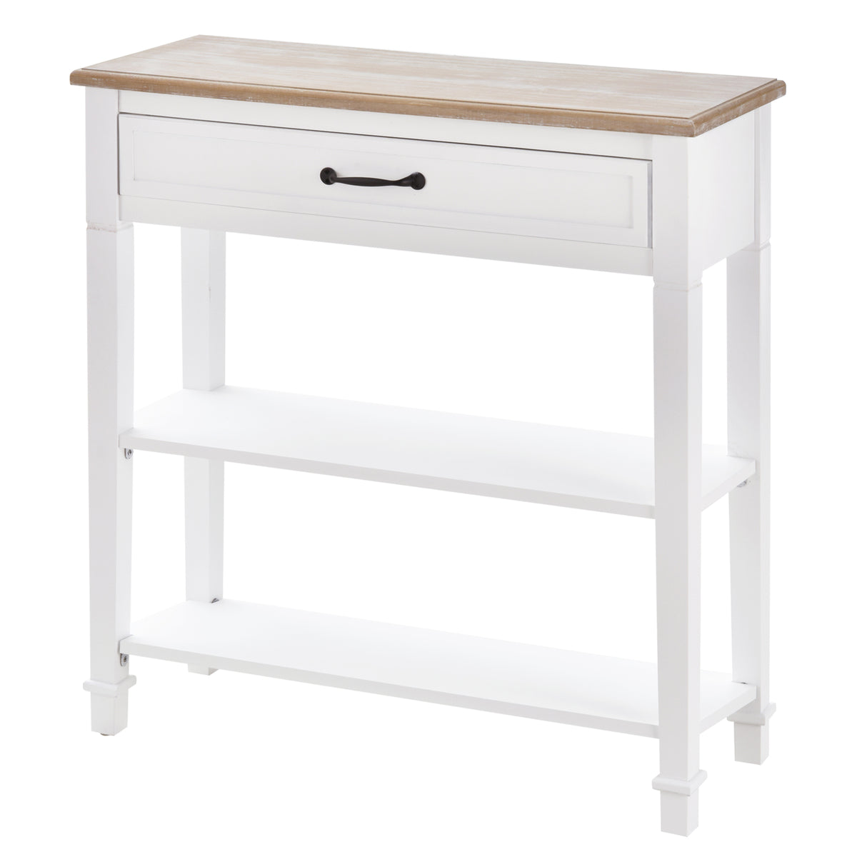 30" Console Table - Modern Narrow Entryway Table, White-Home Furnishings > Living Room Furniture > Console¬†Tables-DECOROLALA
