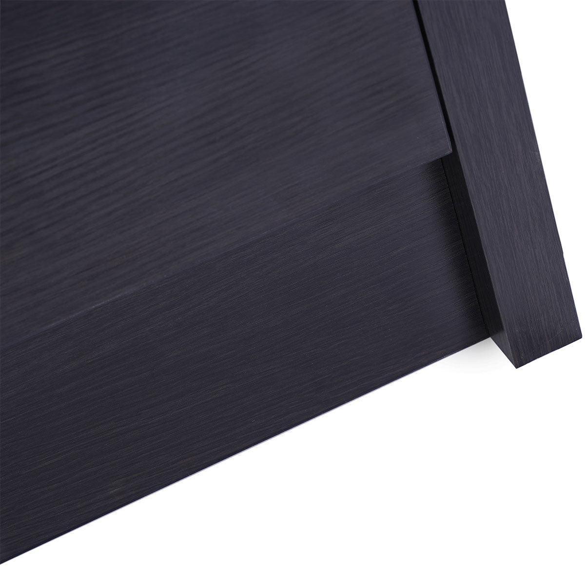 30" Dark Brown Freestanding Single Sink Bathroom Vanity with White Ceramic Countertop-Migration_Bathroom Vanities-DECOROLALA