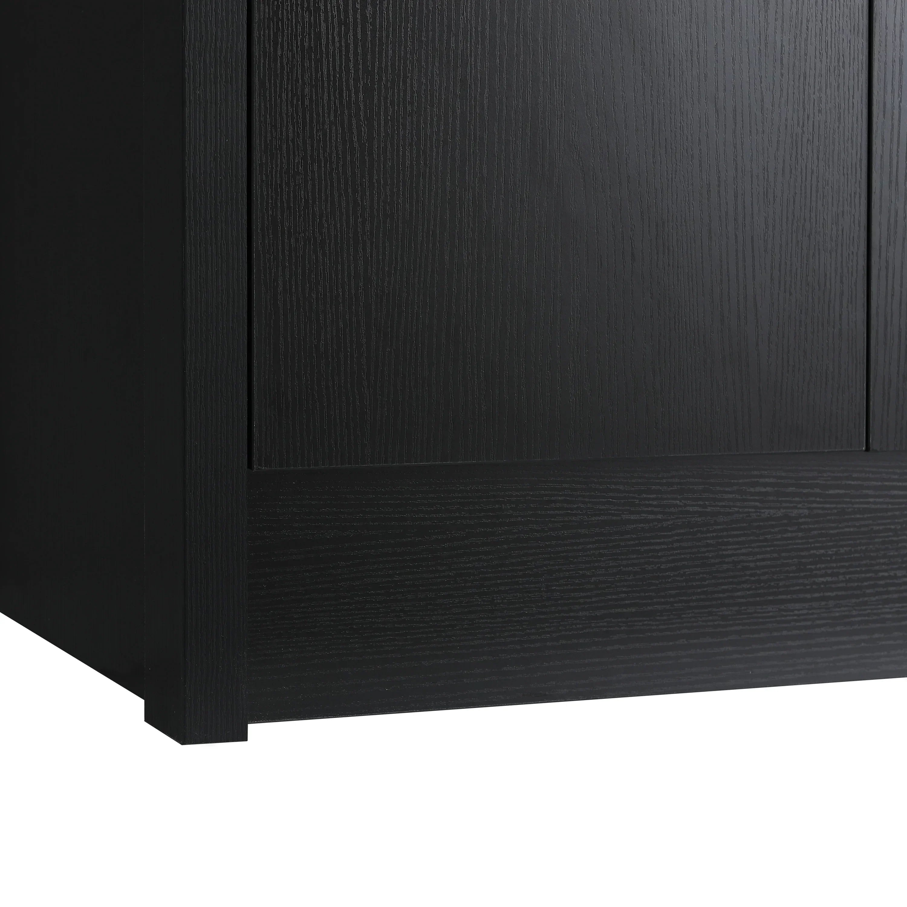 30" Dark Brown Oak Freestanding Bathroom Vanity with White Ceramic Countertop-Migration_Bathroom Vanities-DECOROLALA