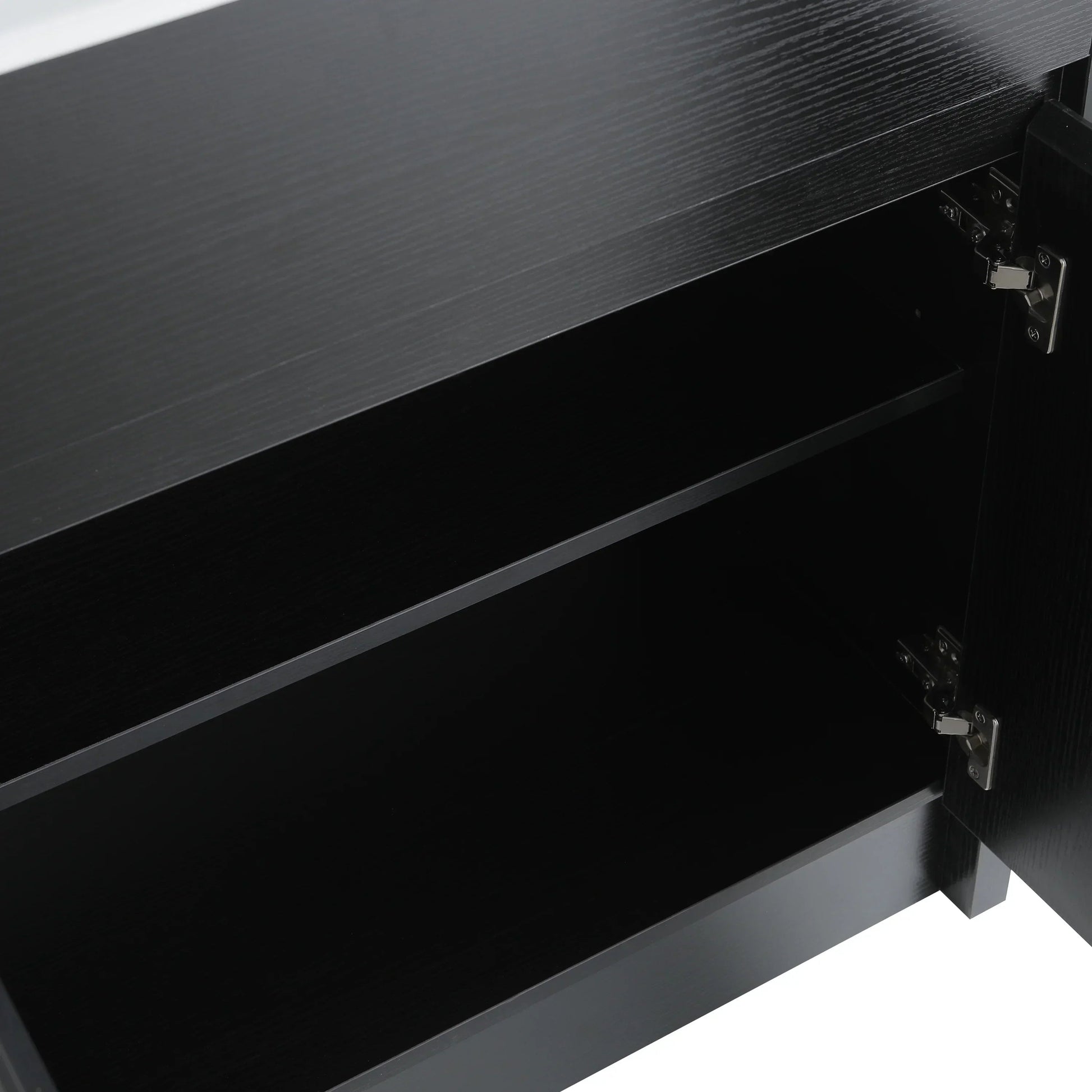 30" Dark Brown Oak Freestanding Bathroom Vanity with White Ceramic Countertop-Migration_Bathroom Vanities-DECOROLALA