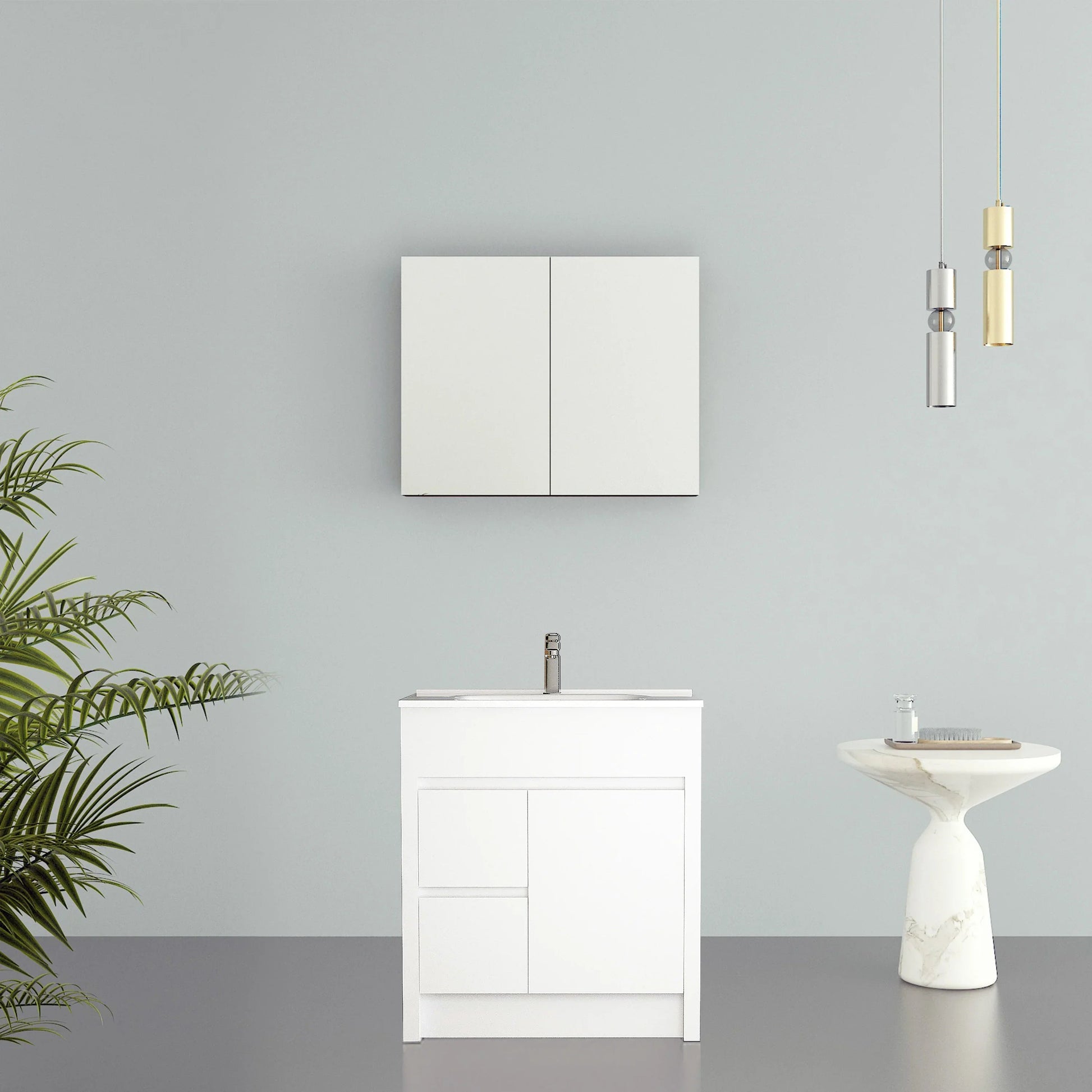 30" Frosted Oak Medicine Cabinet-Migration_Bathroom Vanities-DECOROLALA